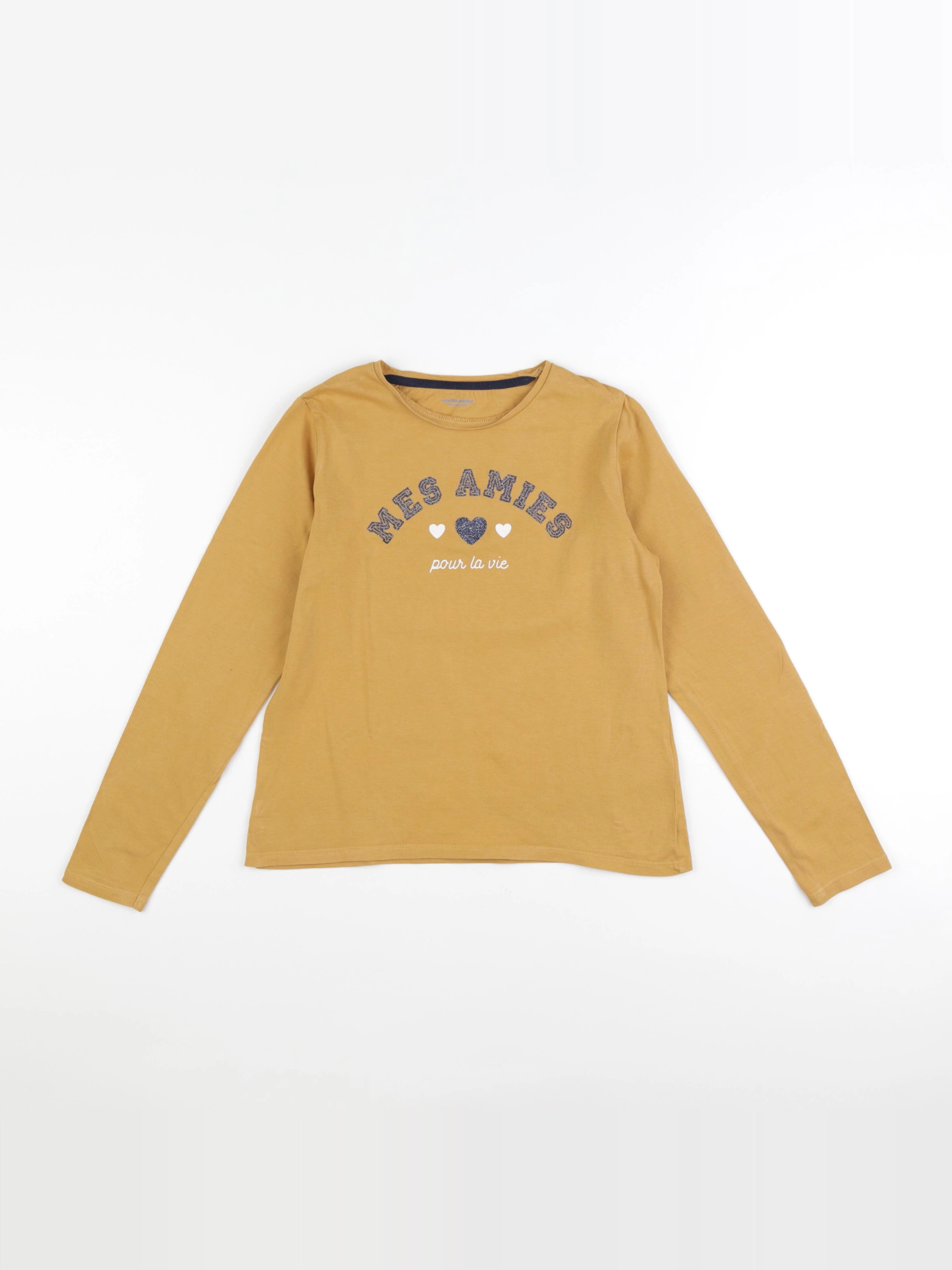 Vertbaudet - tee-shirt jaune - 10 ans