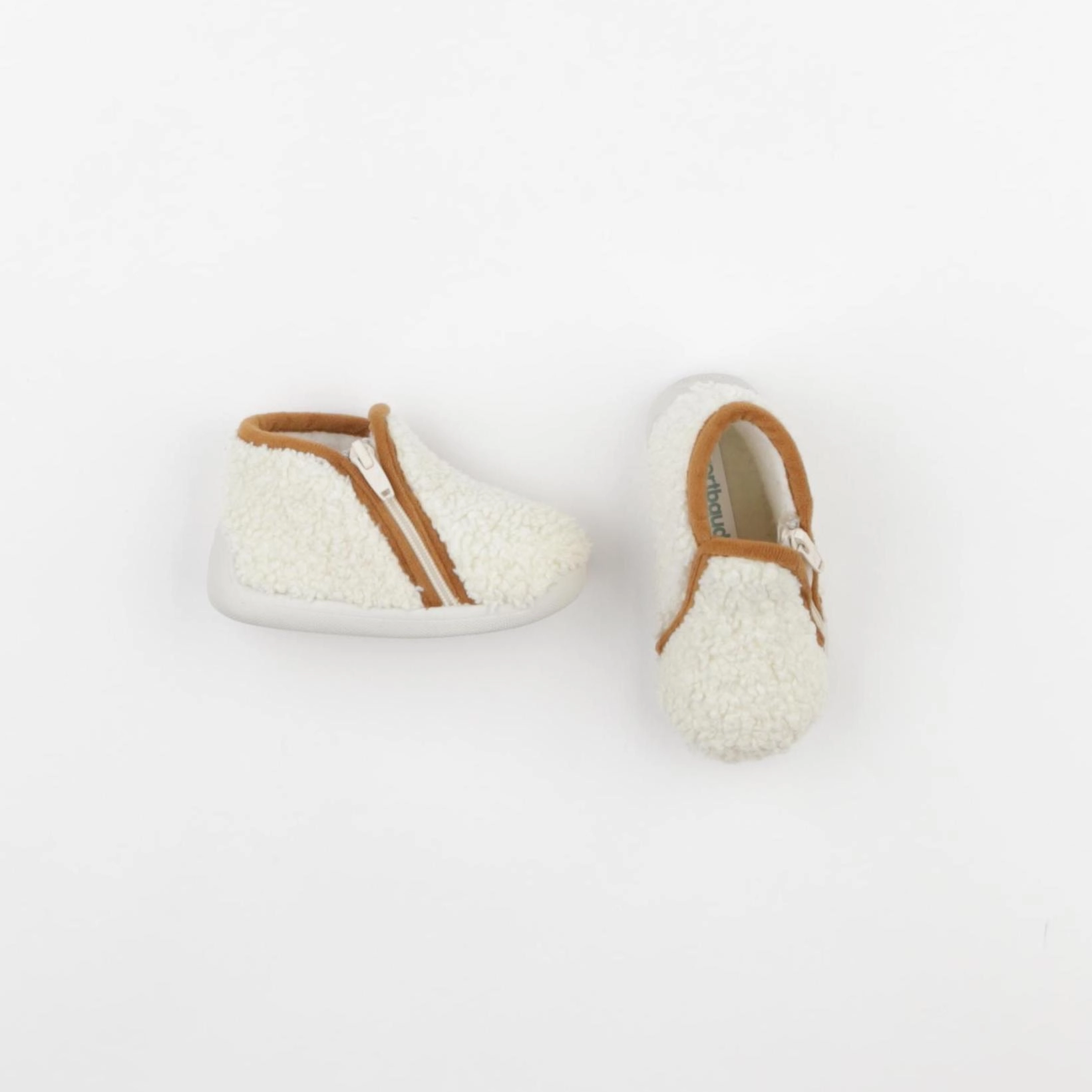 Vertbaudet - chaussons beige - pointure 20