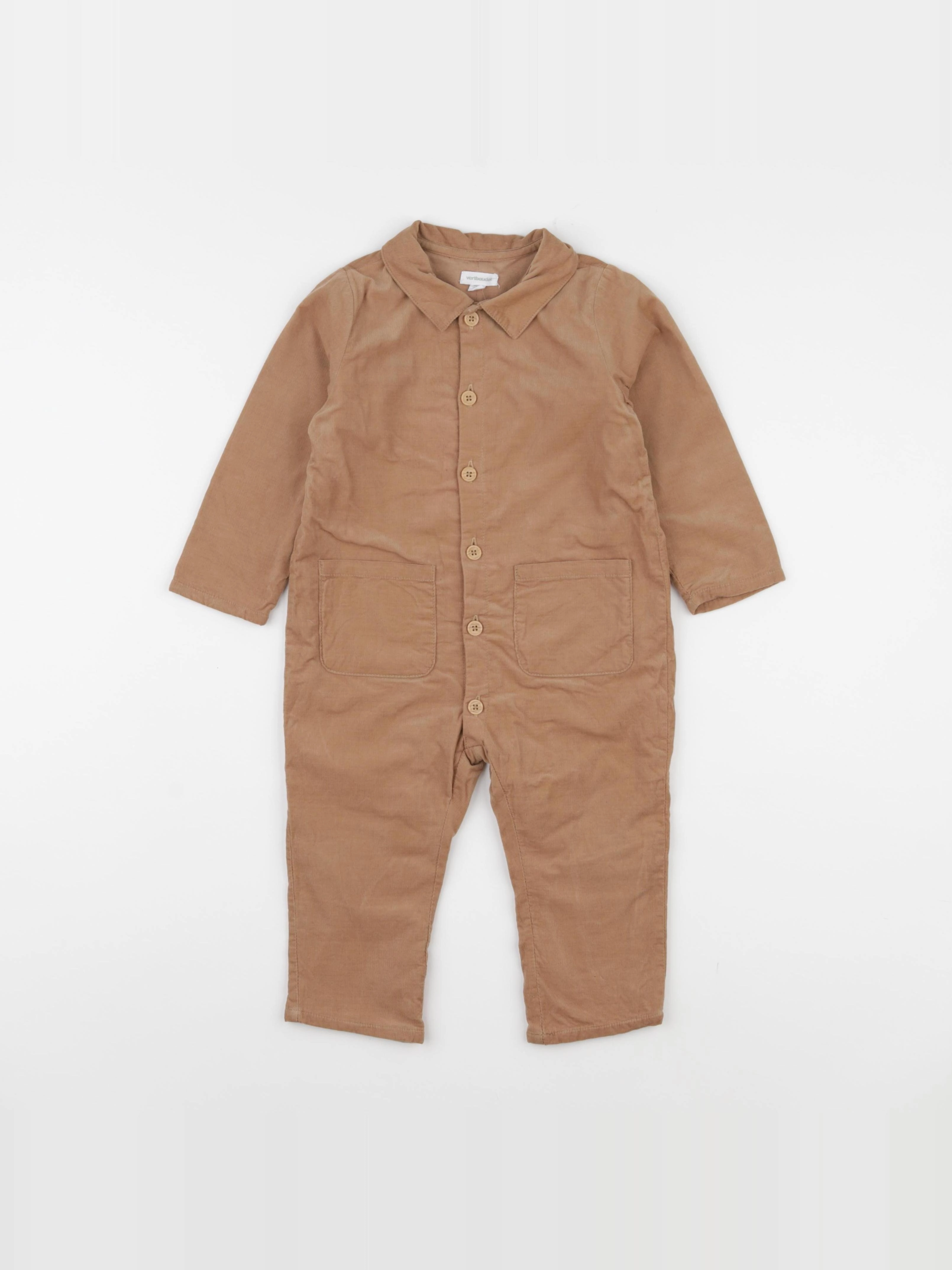 Vertbaudet - combinaison marron - 24 mois