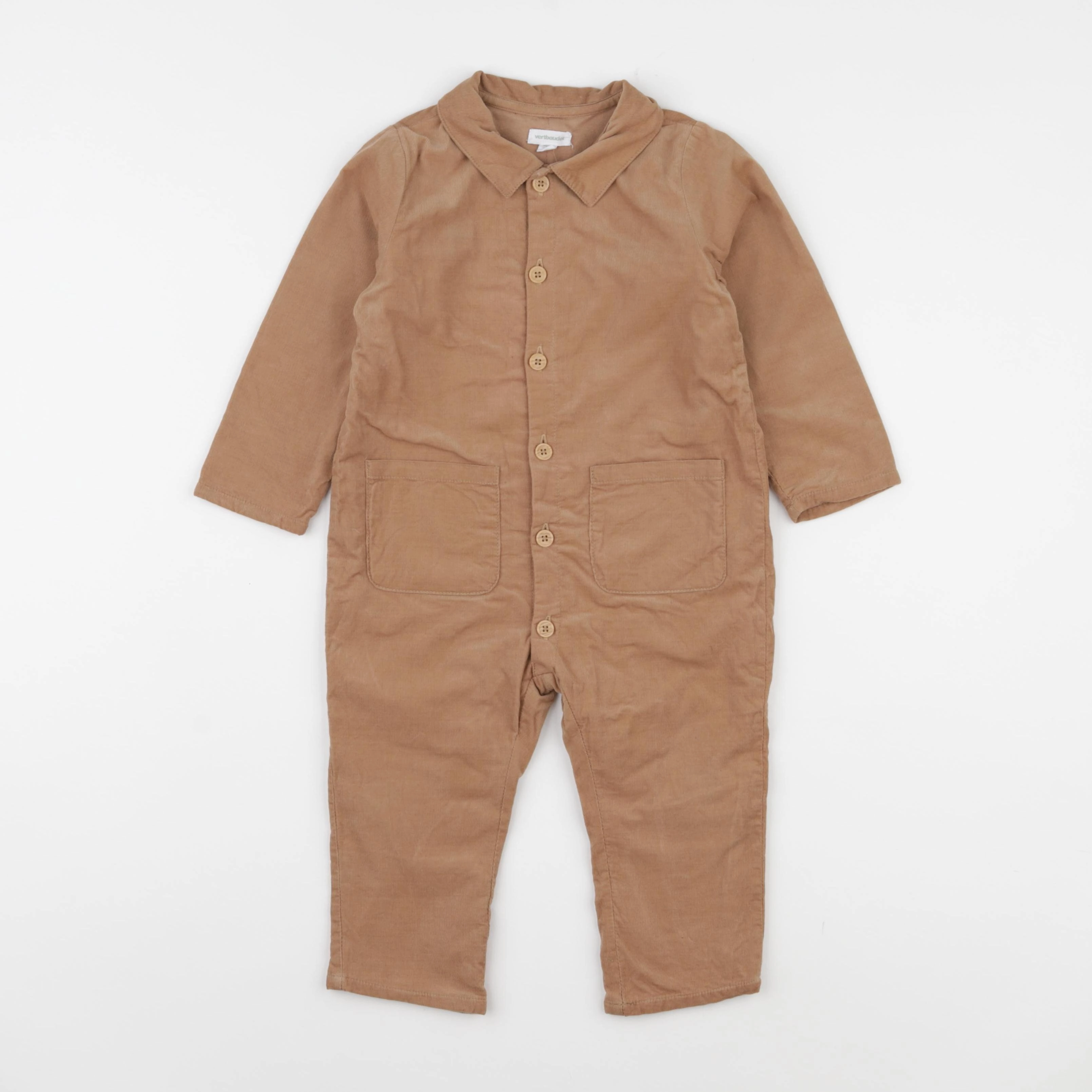 Vertbaudet - combinaison marron - 24 mois