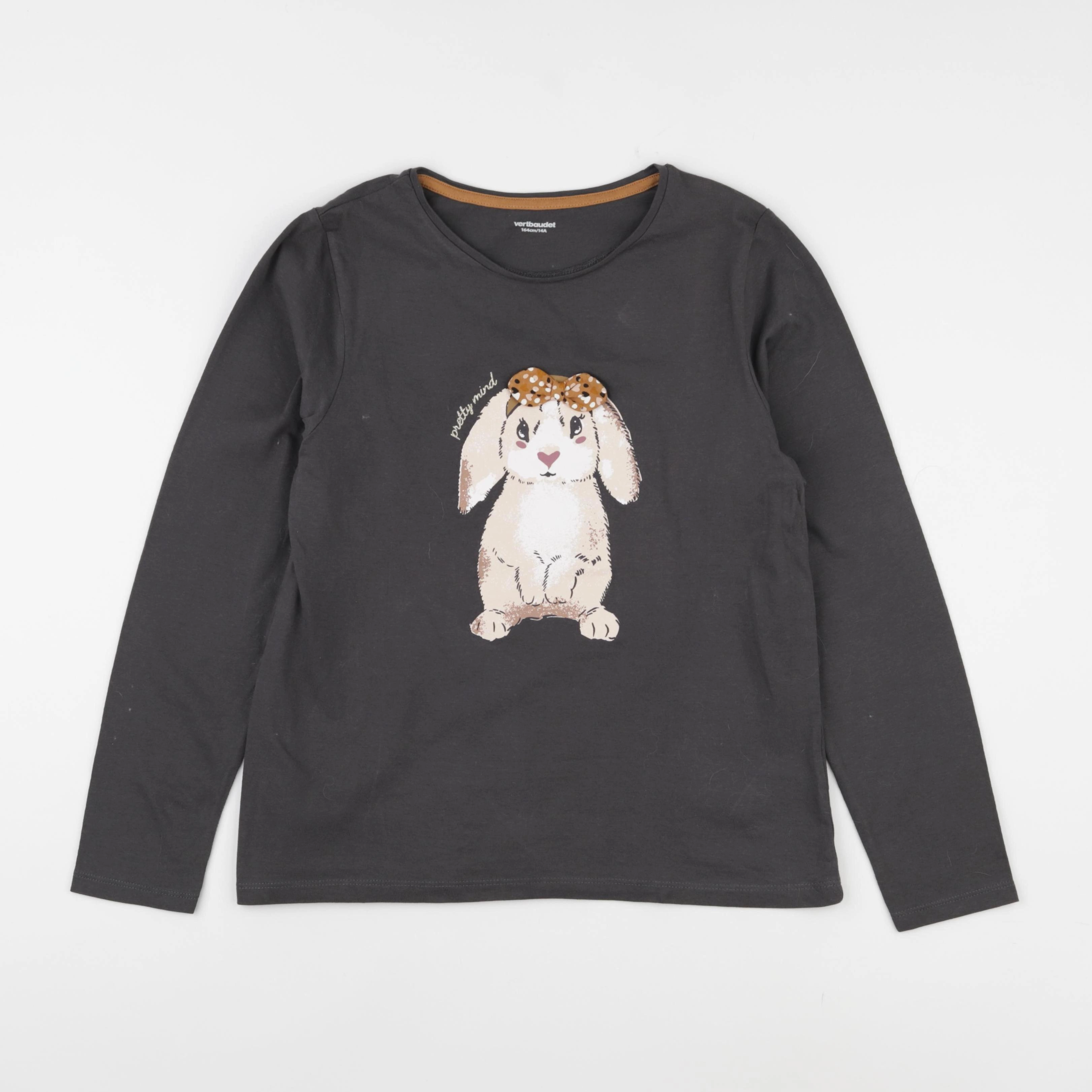 Vertbaudet - tee-shirt gris - 14 ans