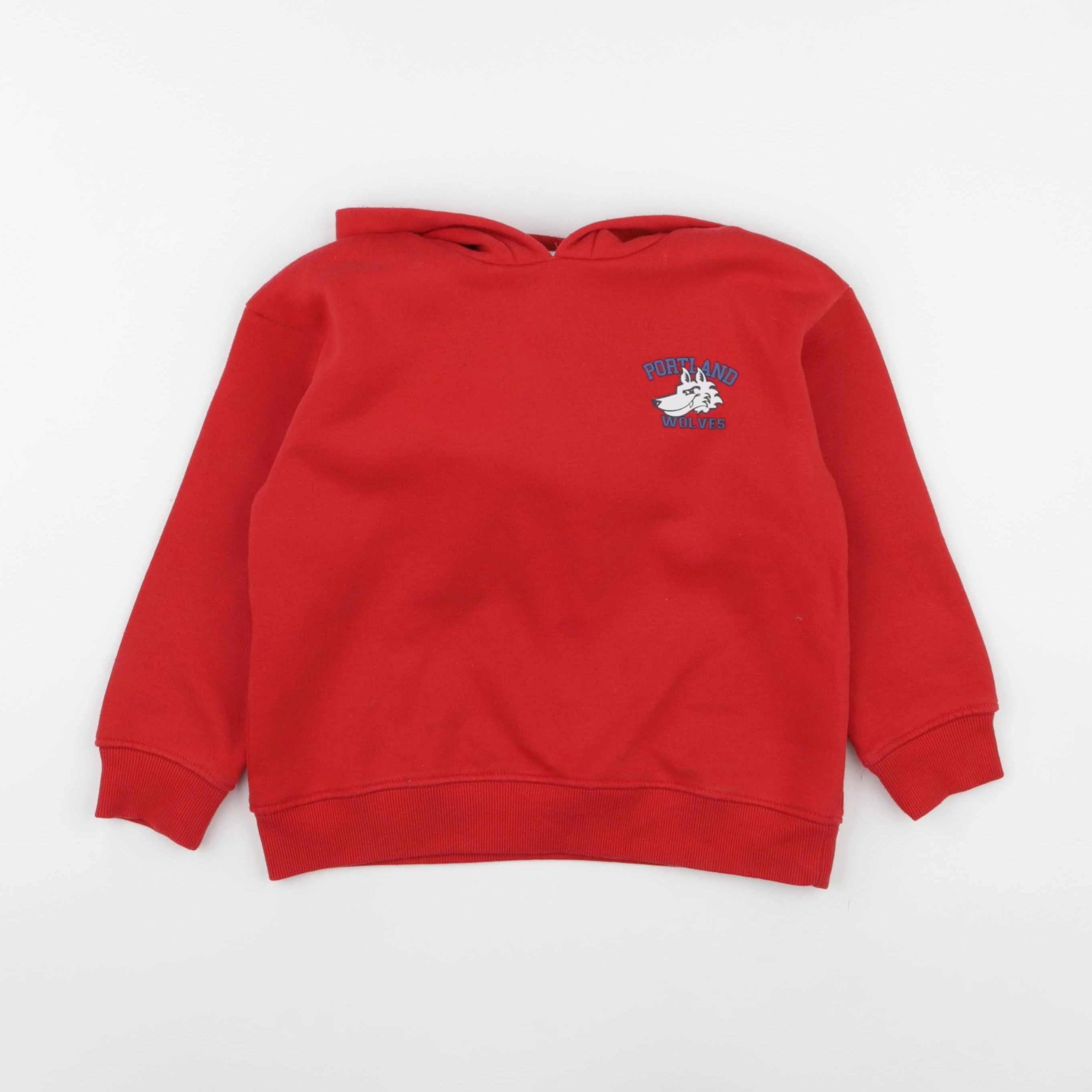 Vertbaudet - sweat rouge - 6 ans