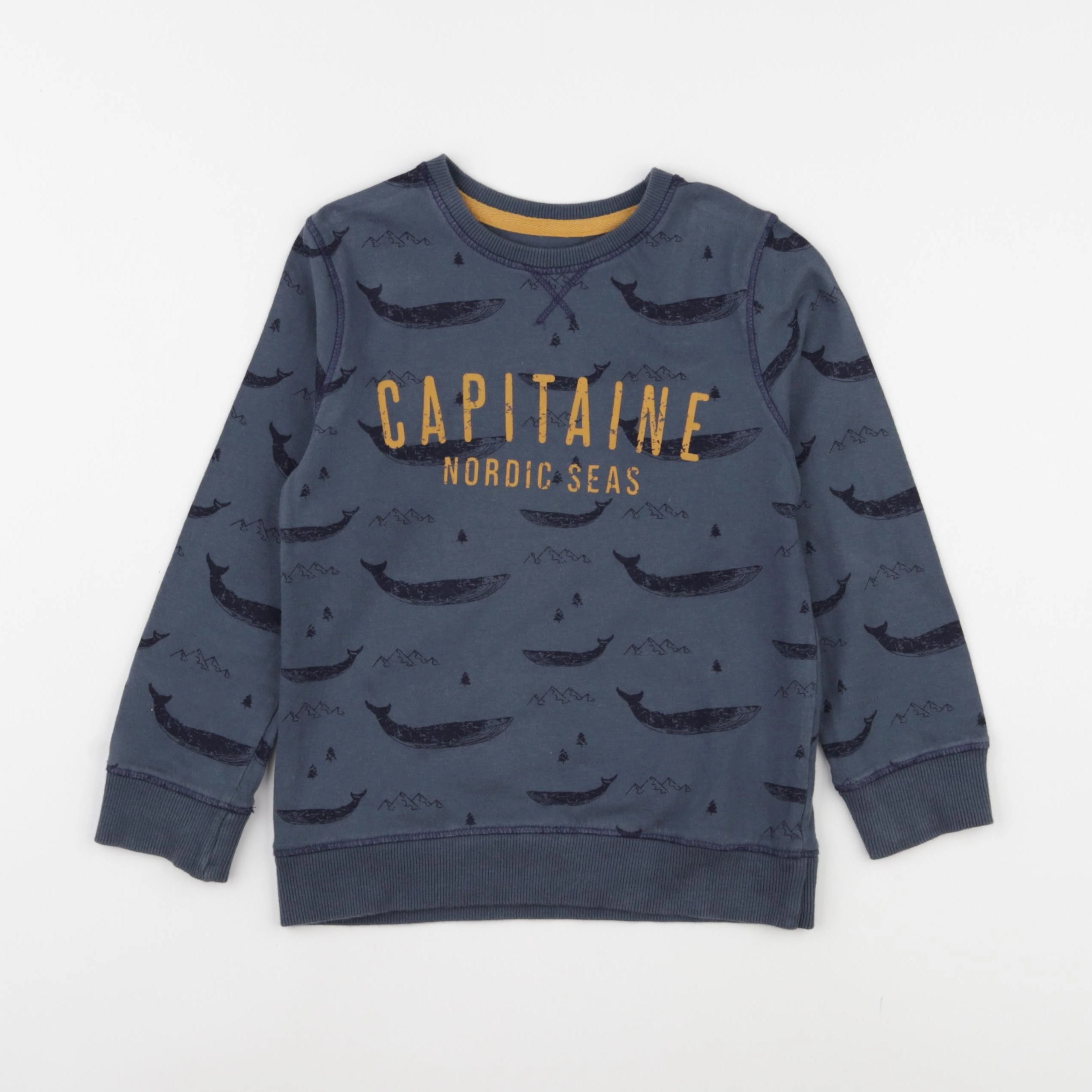 Vertbaudet - tee-shirt bleu - 6 ans