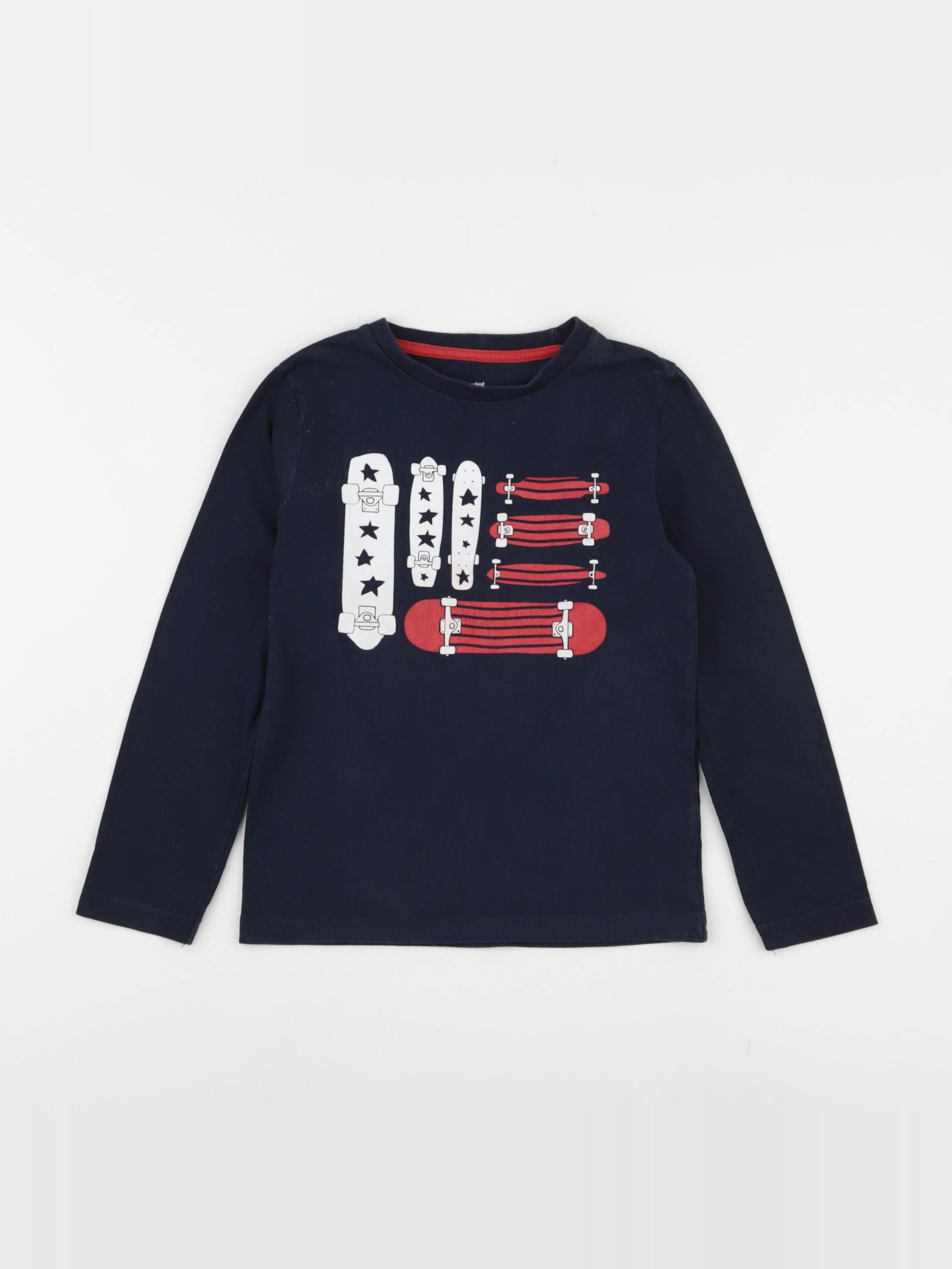 Vertbaudet - tee-shirt bleu - 6 ans
