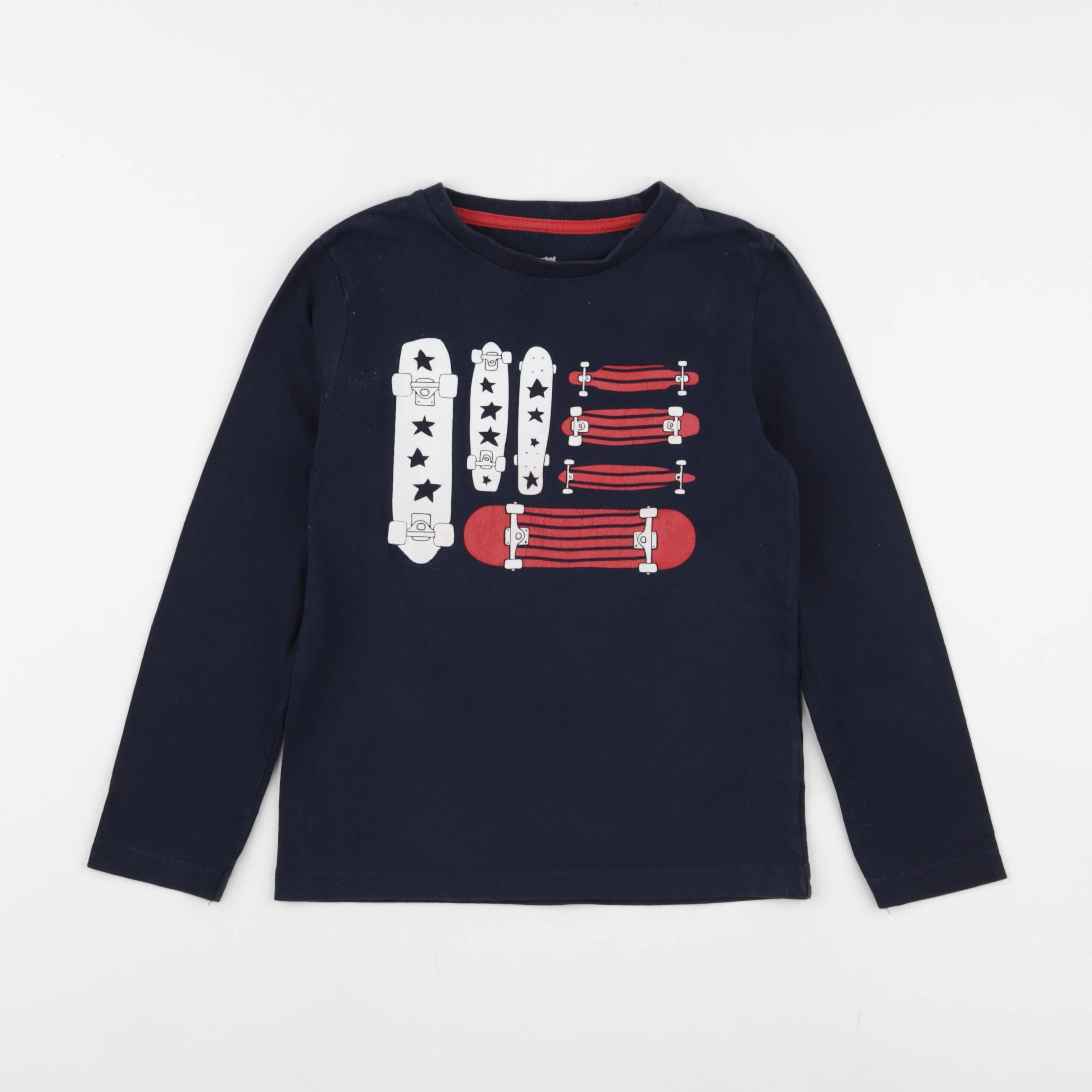 Vertbaudet - tee-shirt bleu - 6 ans