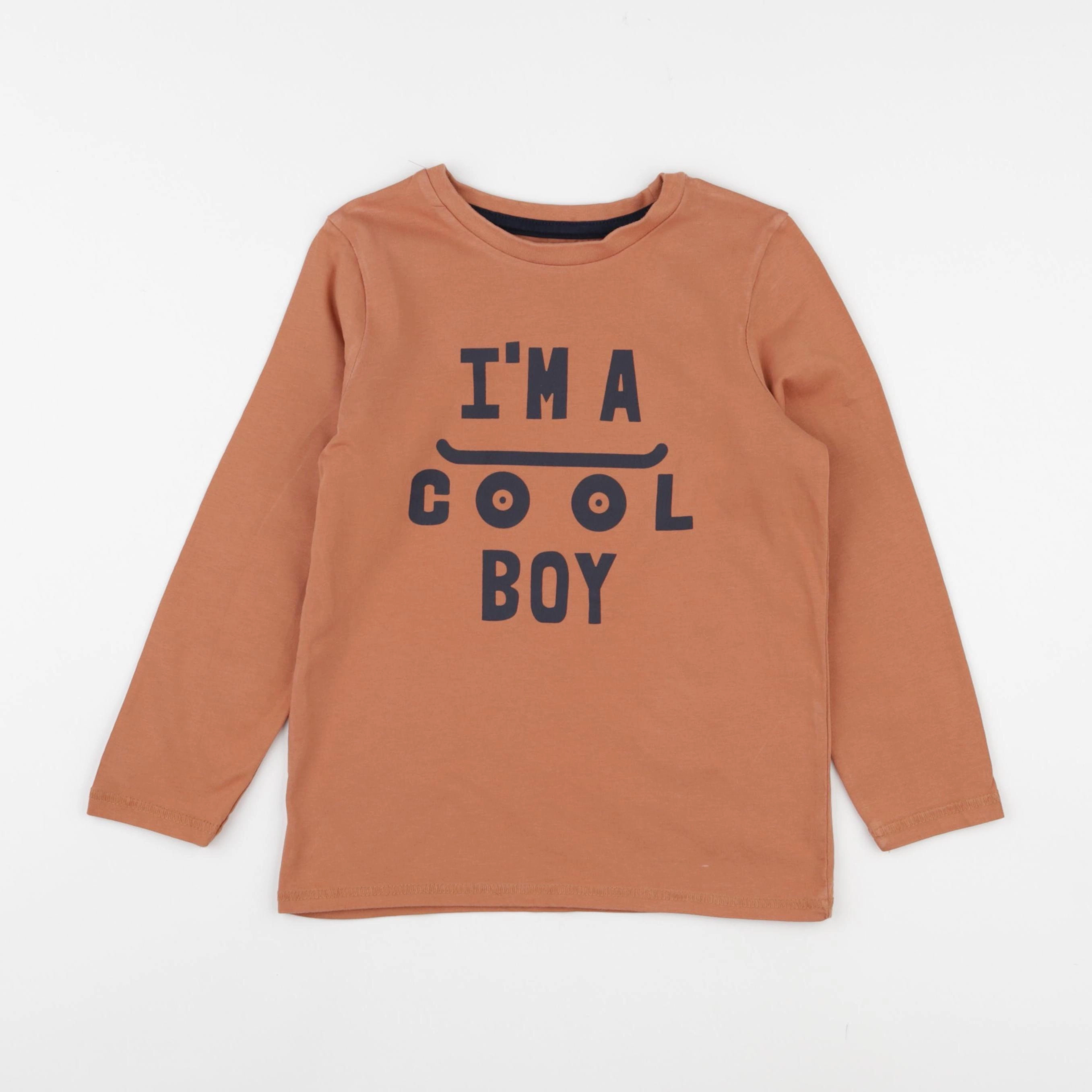 Vertbaudet - tee-shirt marron - 6 ans