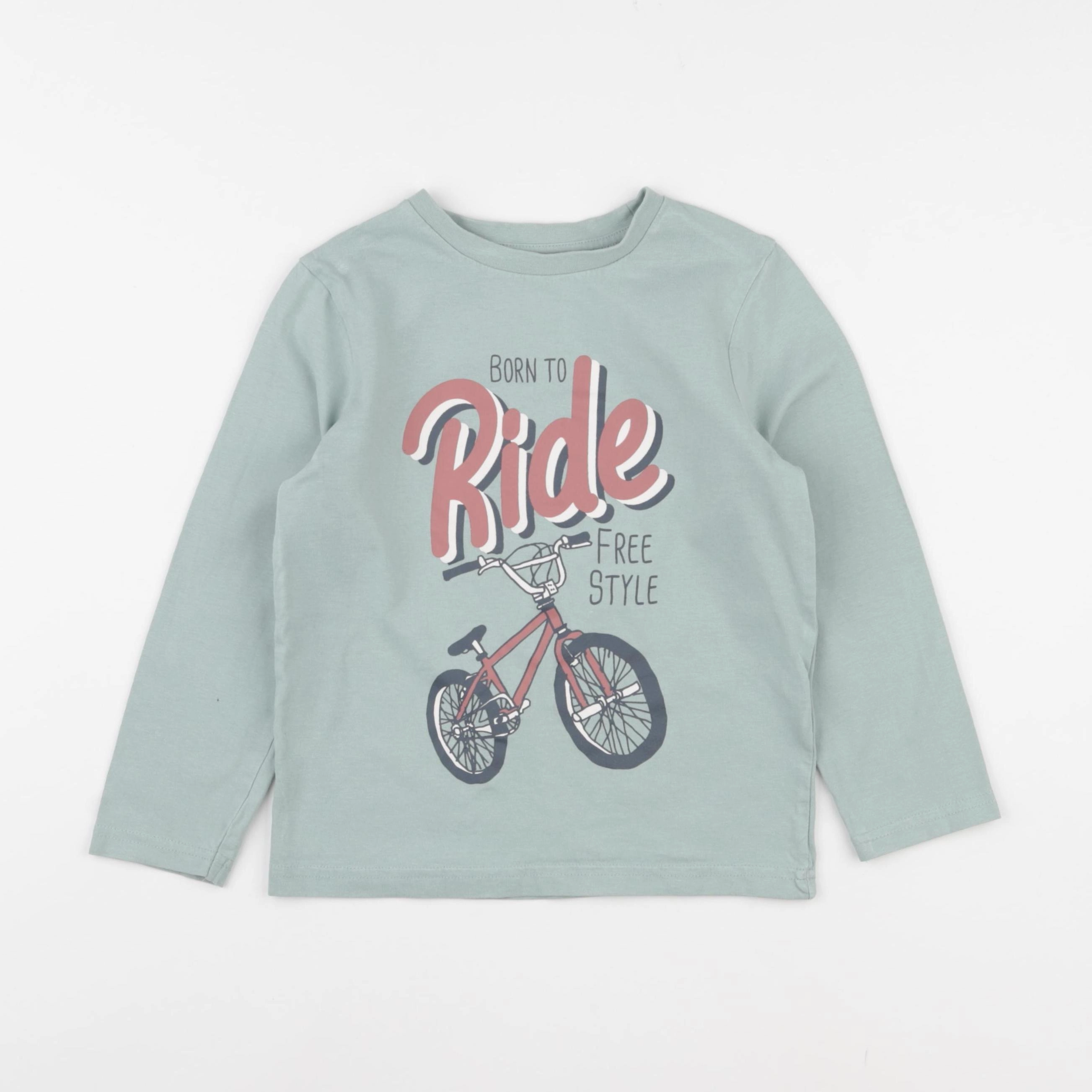 Vertbaudet - tee-shirt vert - 6 ans