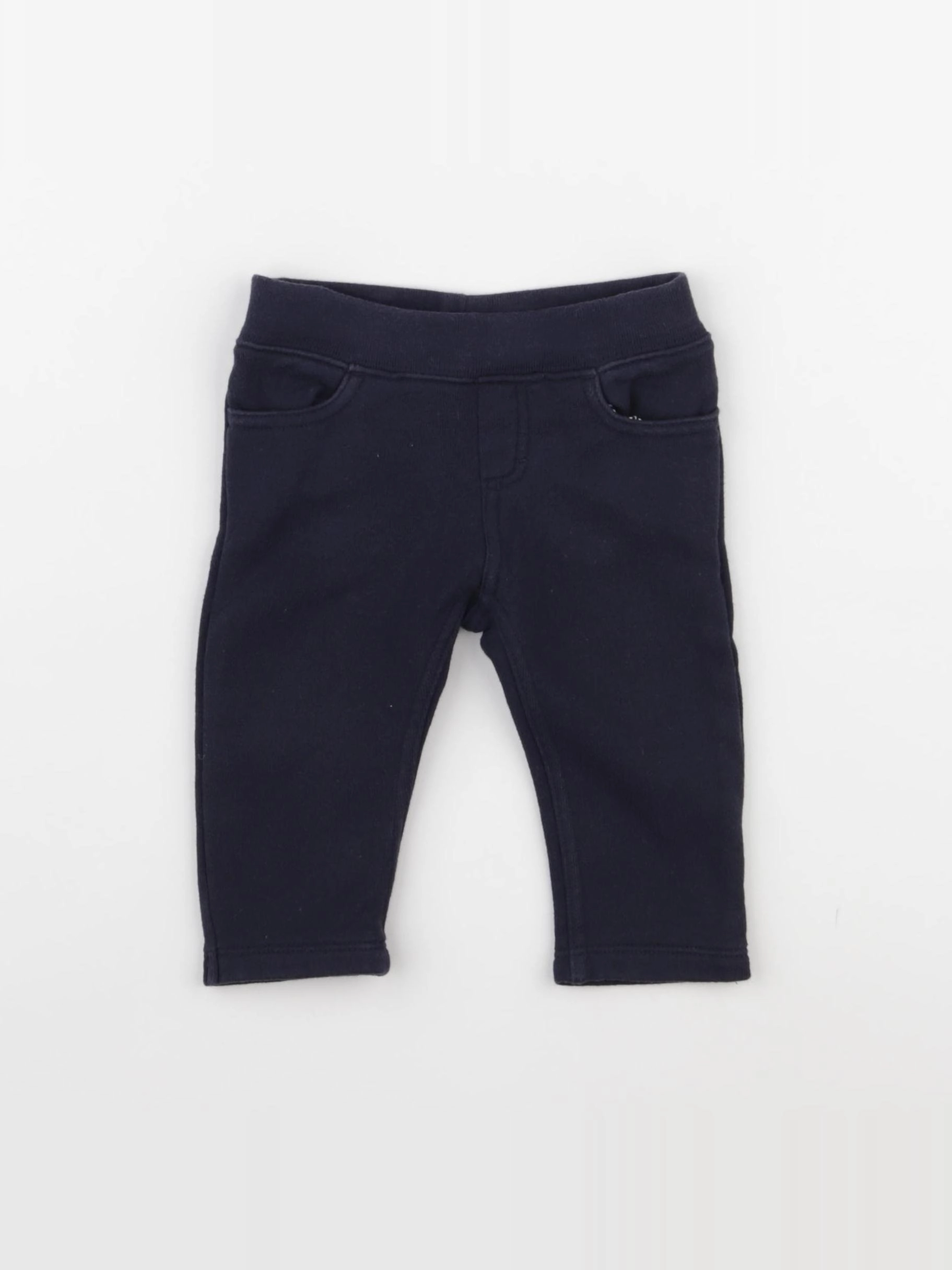 Petit Bateau - pantalon bleu - 3 mois