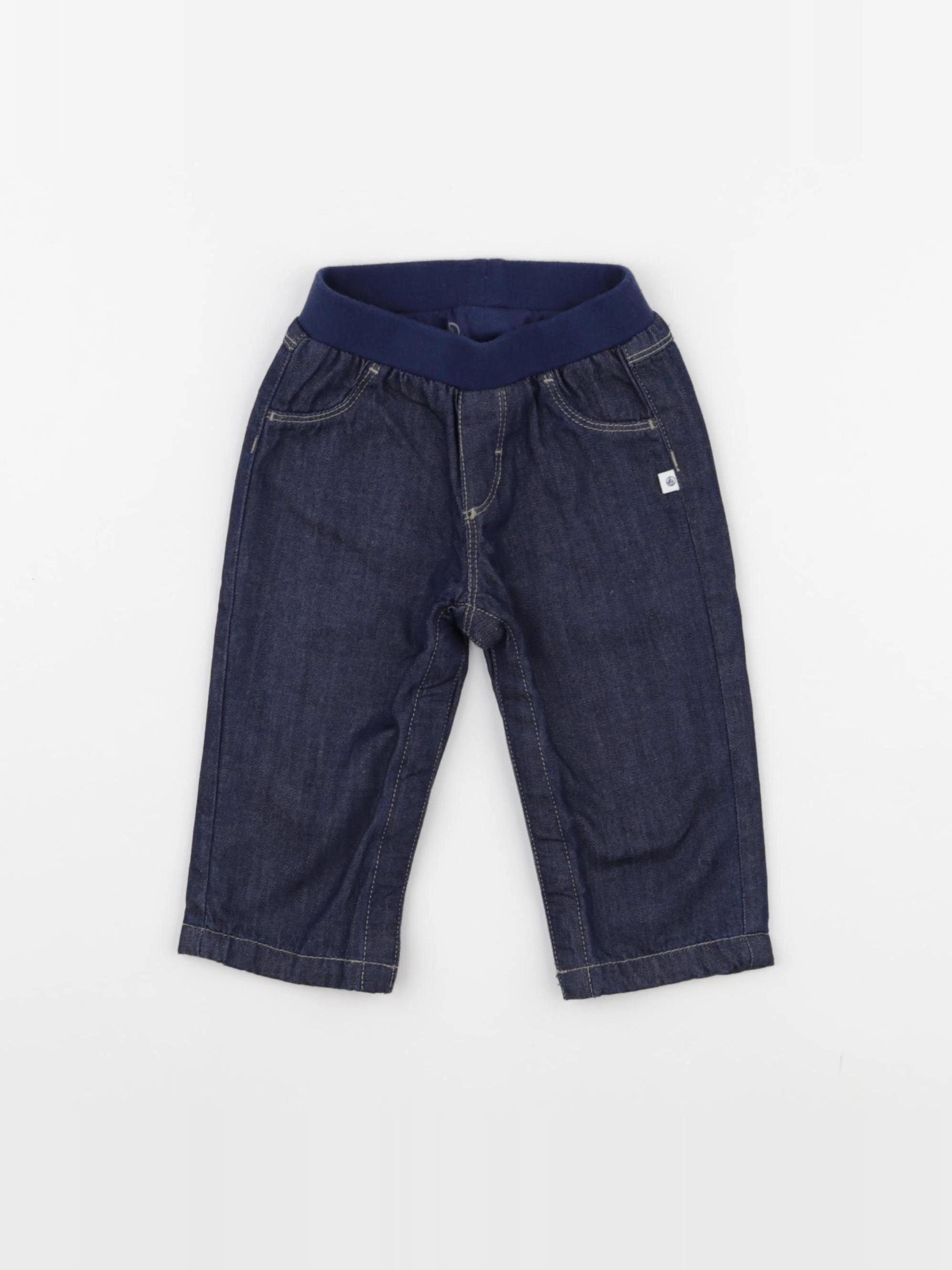 Petit Bateau - jean bleu - 6 mois