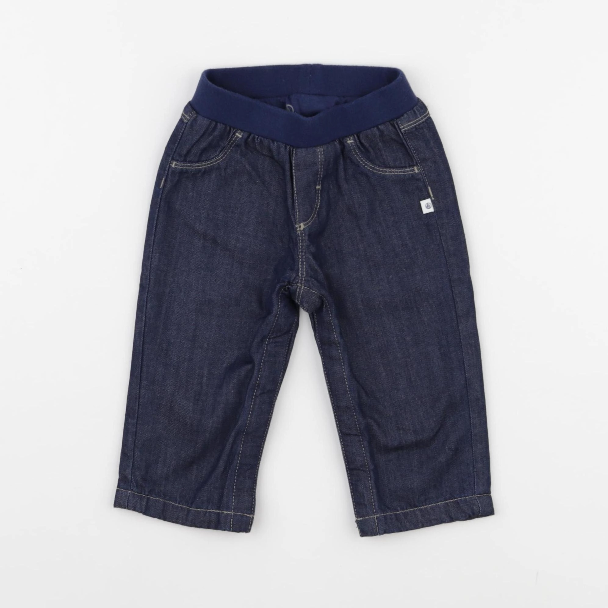 Petit Bateau - jean bleu - 6 mois