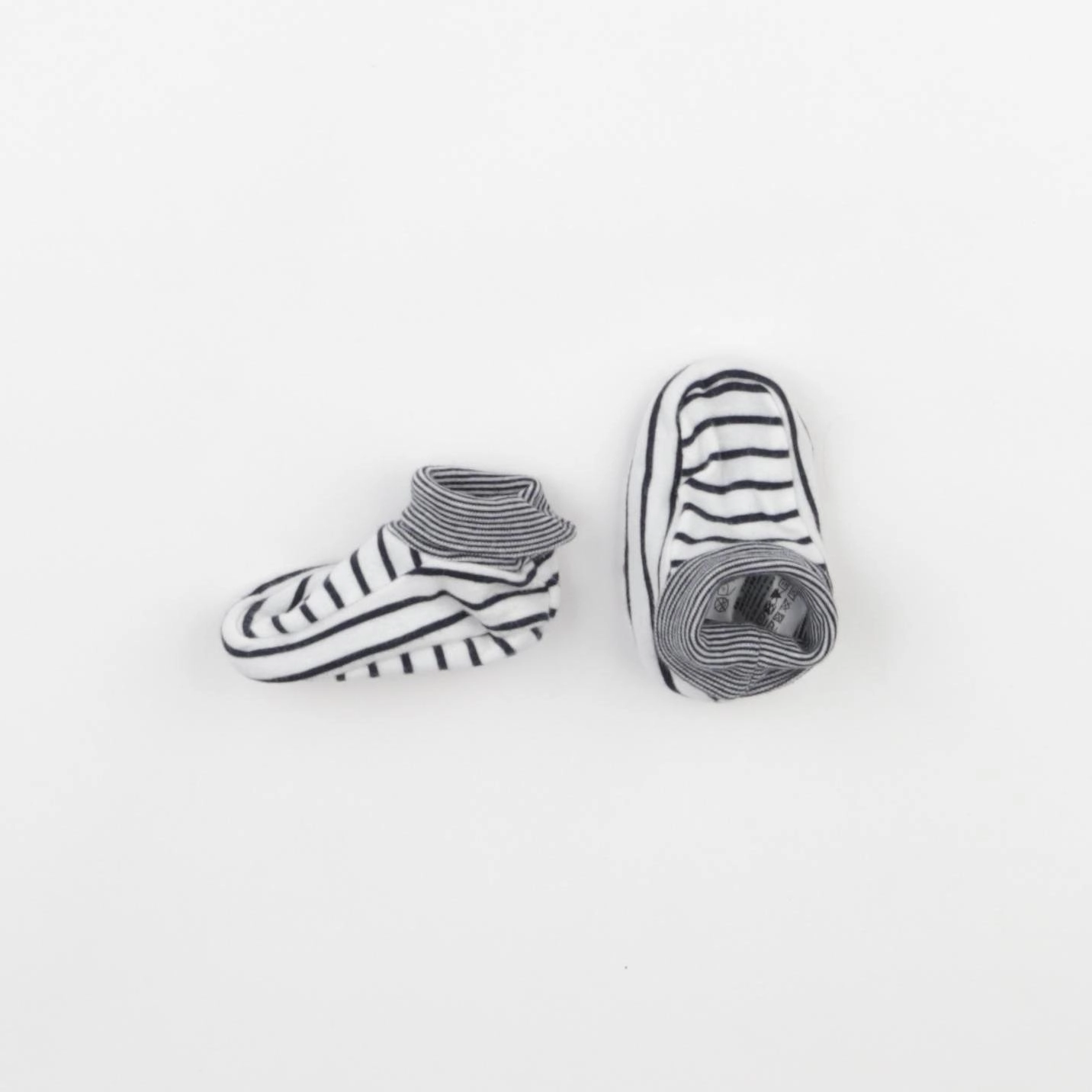 Petit Bateau - chaussons blanc, bleu - pointure 17/18