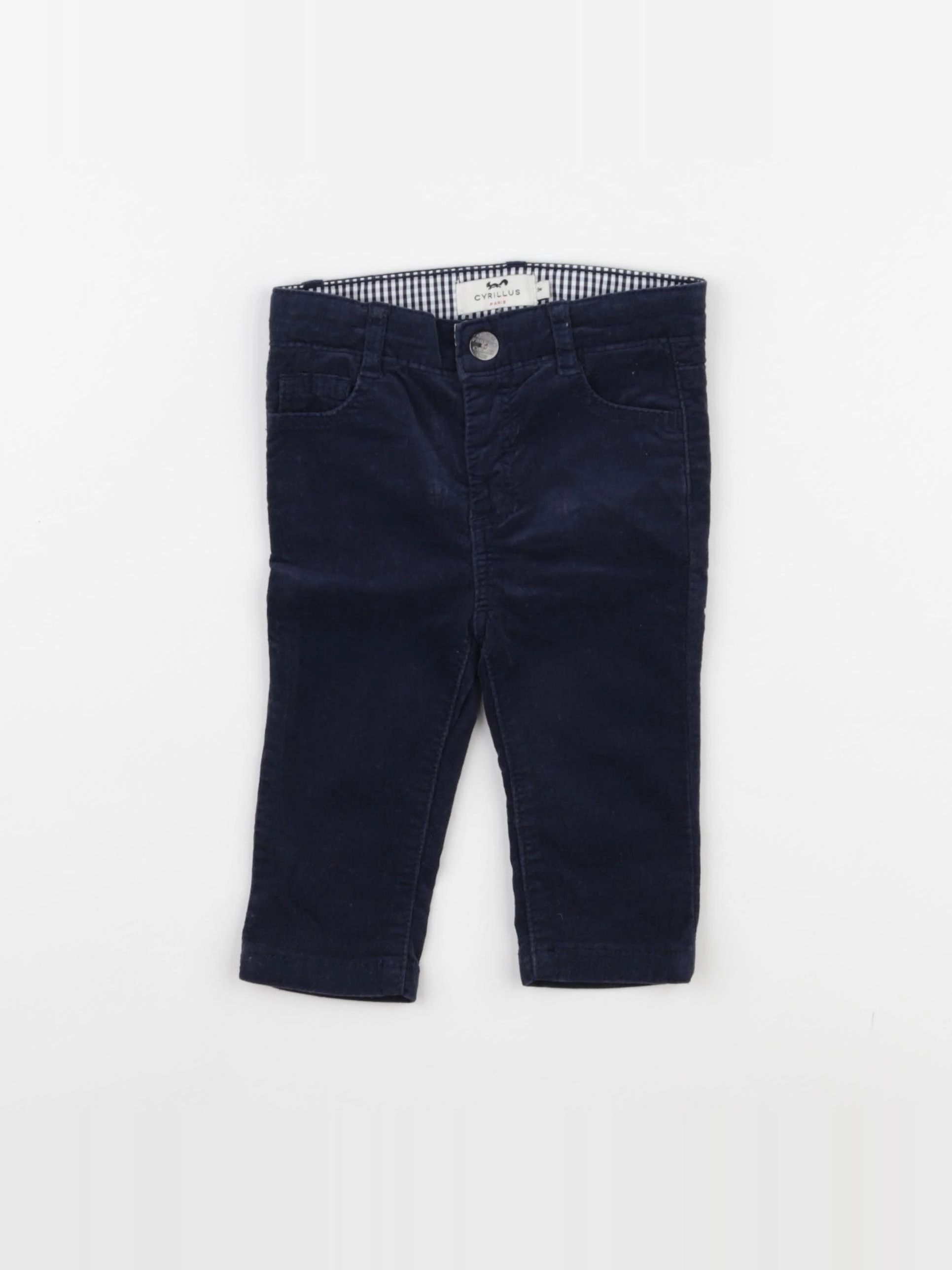 Cyrillus - pantalon bleu - 9 mois