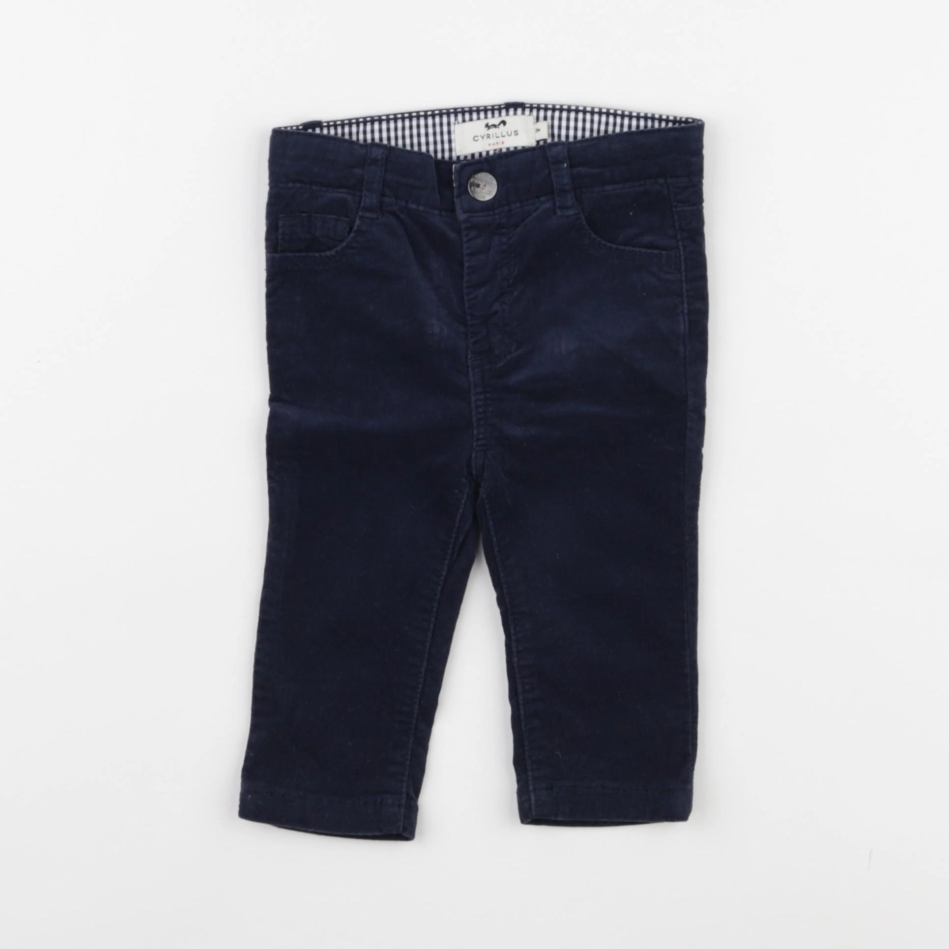 Cyrillus - pantalon bleu - 9 mois