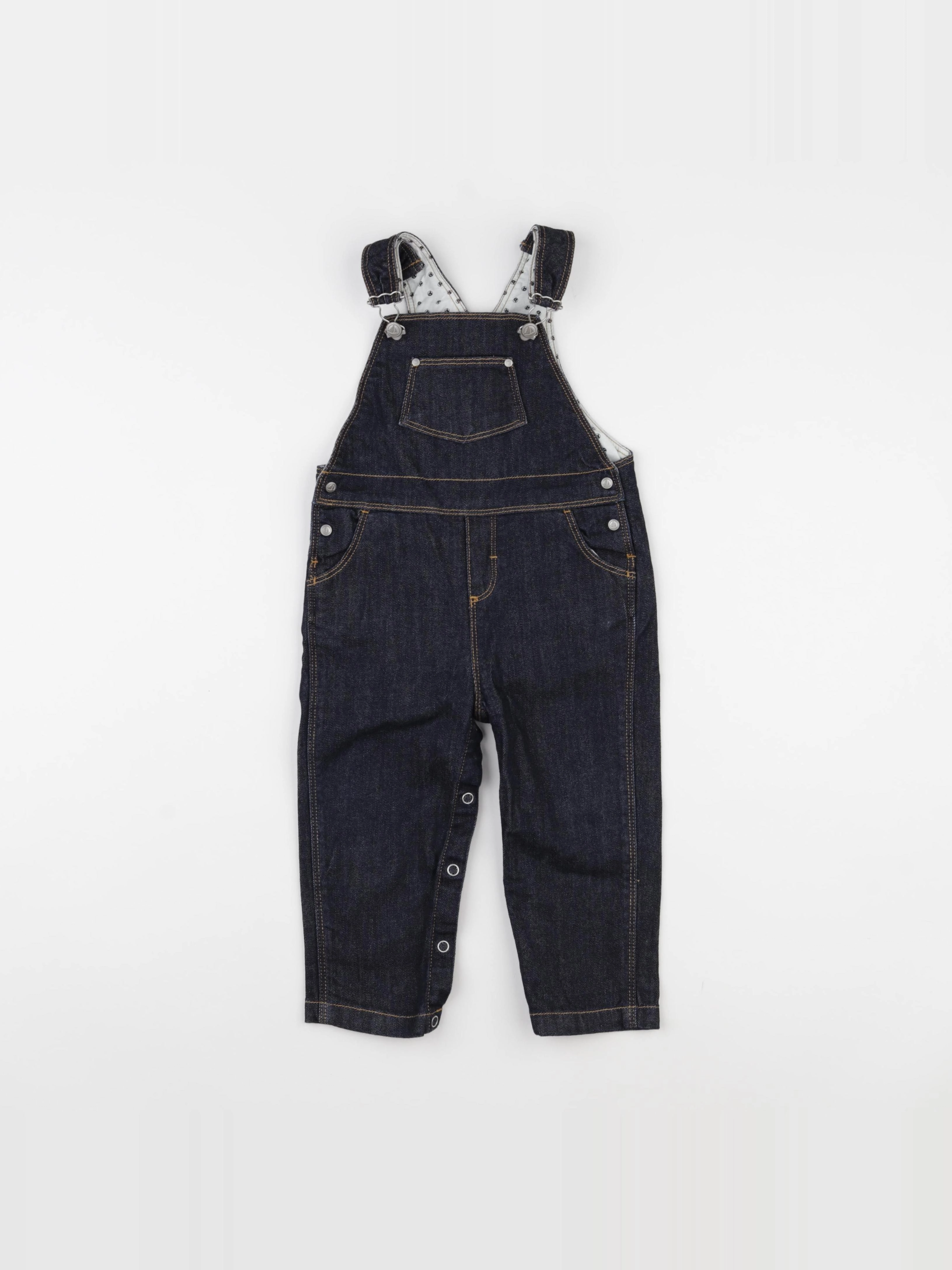 Petit Bateau - salopette bleu - 18 mois
