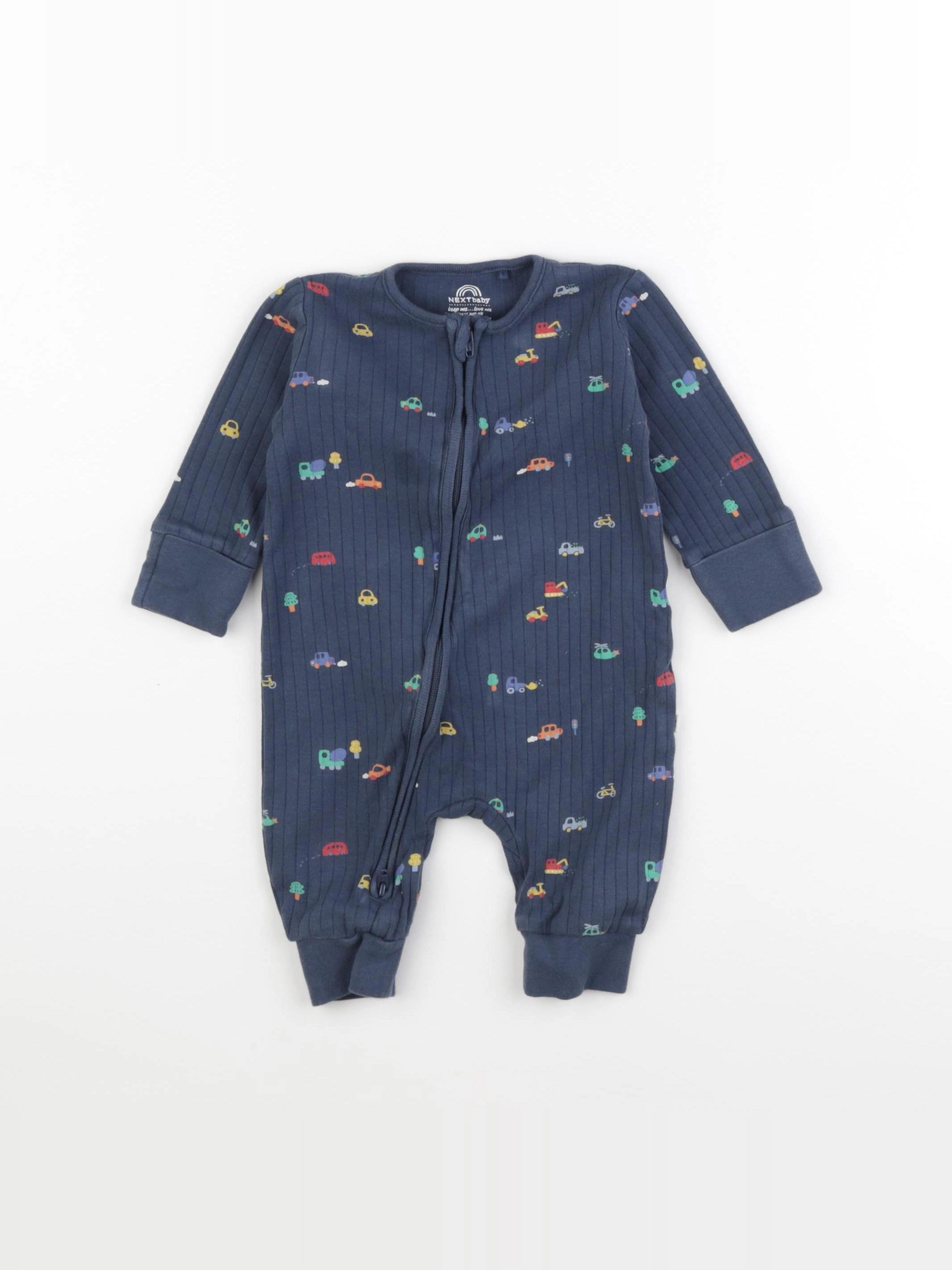 Next - pyjama coton bleu - 3/6 mois