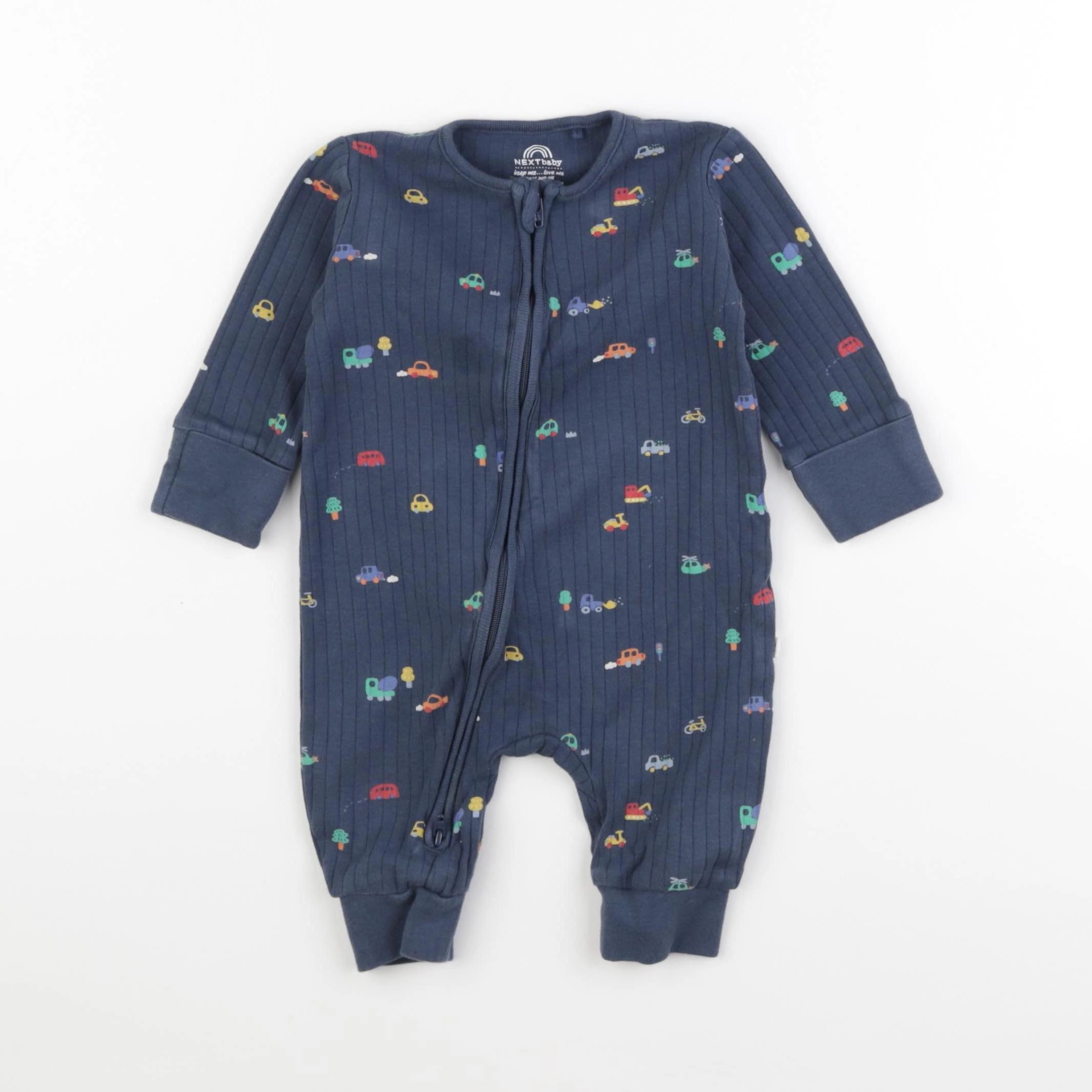 Next - pyjama coton bleu - 3/6 mois