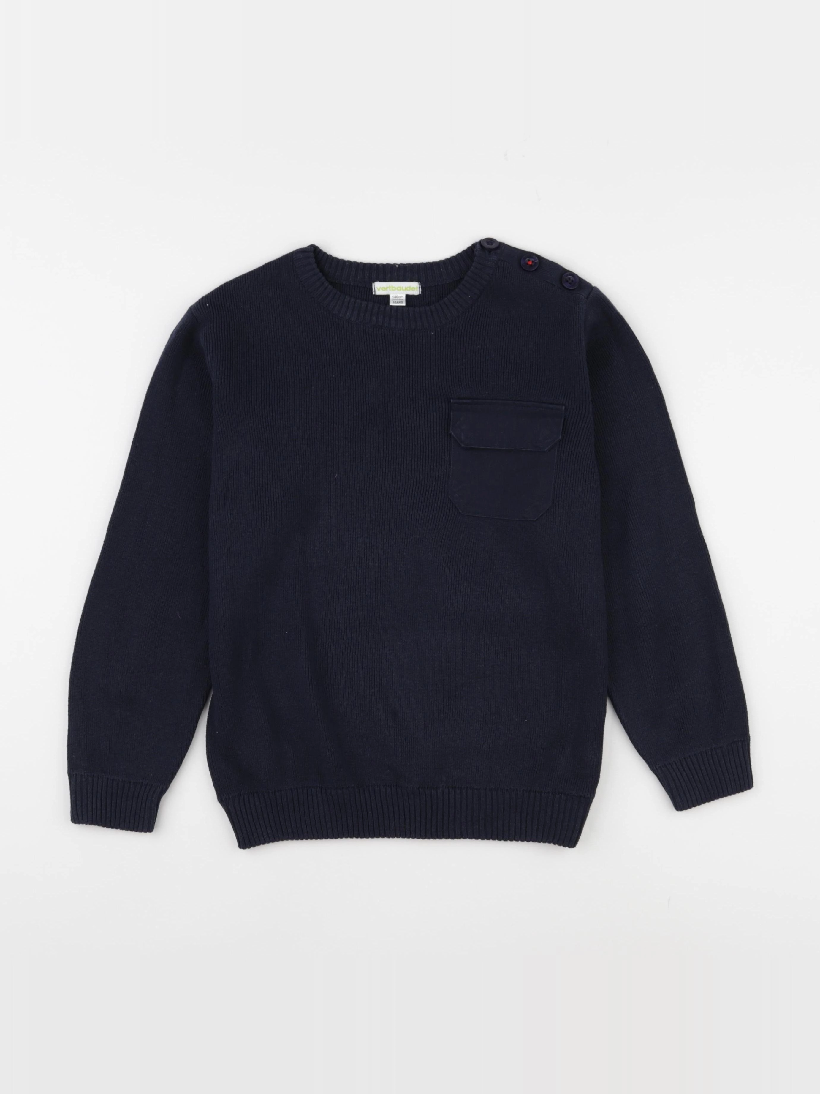 Vertbaudet - pull bleu - 10 ans