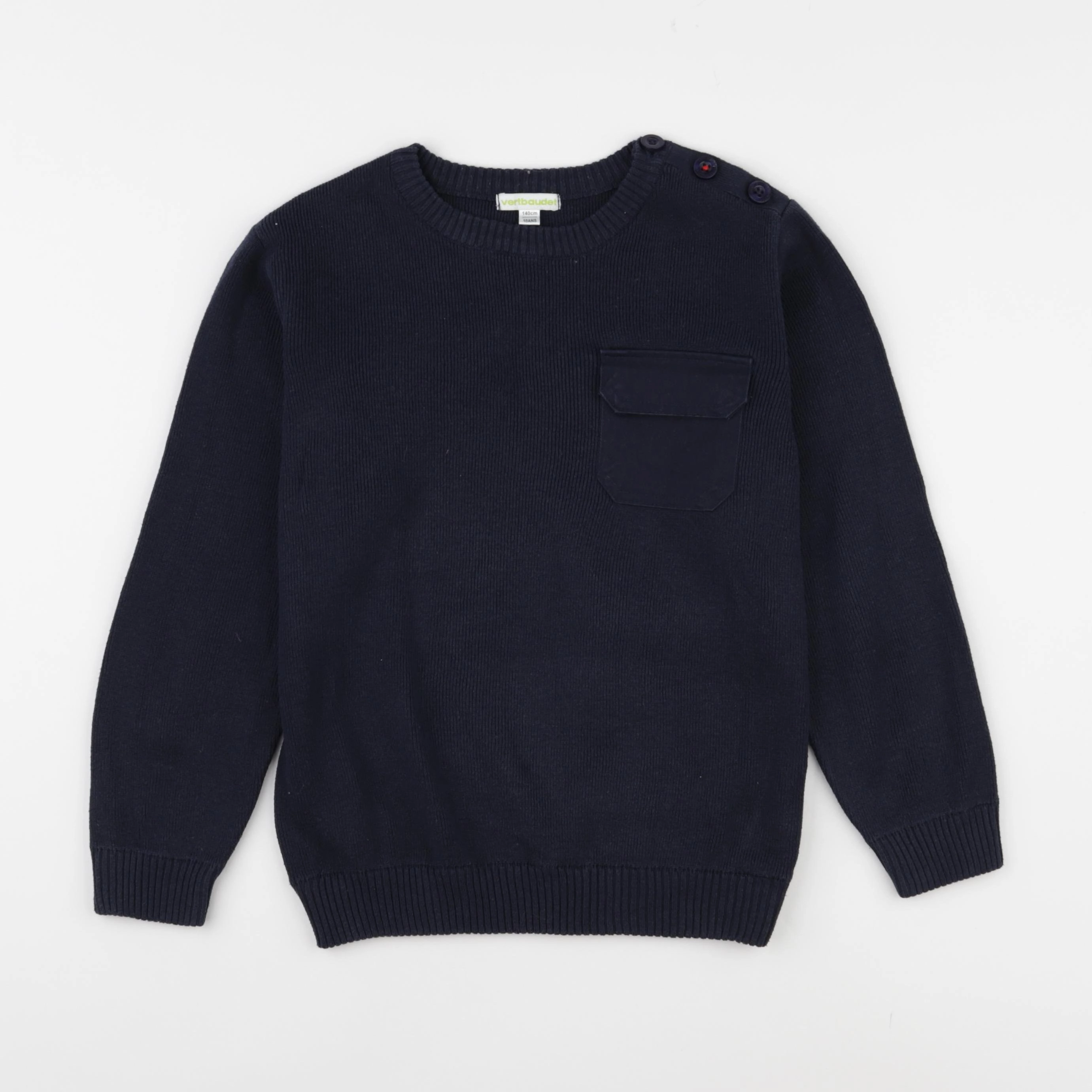 Vertbaudet - pull bleu - 10 ans