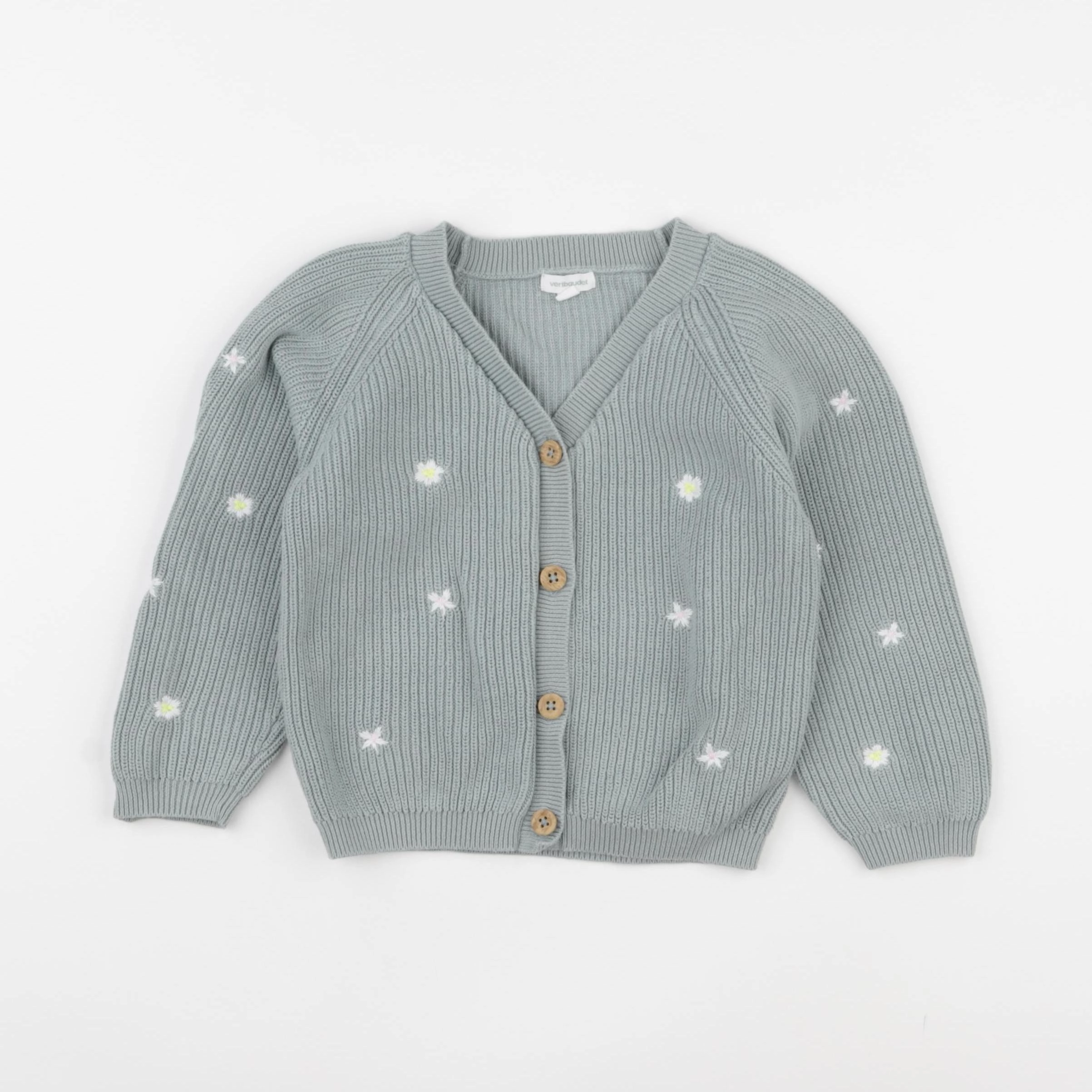 Vertbaudet - gilet vert - 36 mois