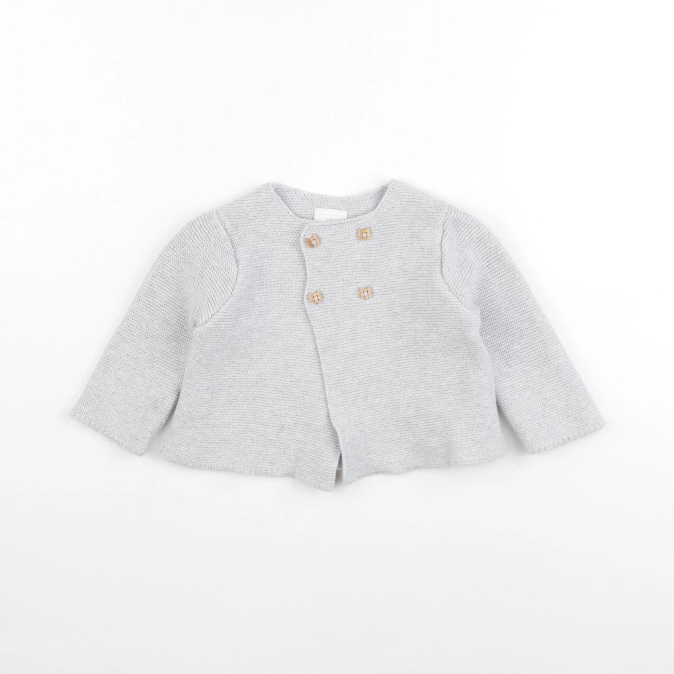 Tape à l'oeil - gilet gris - 6 mois