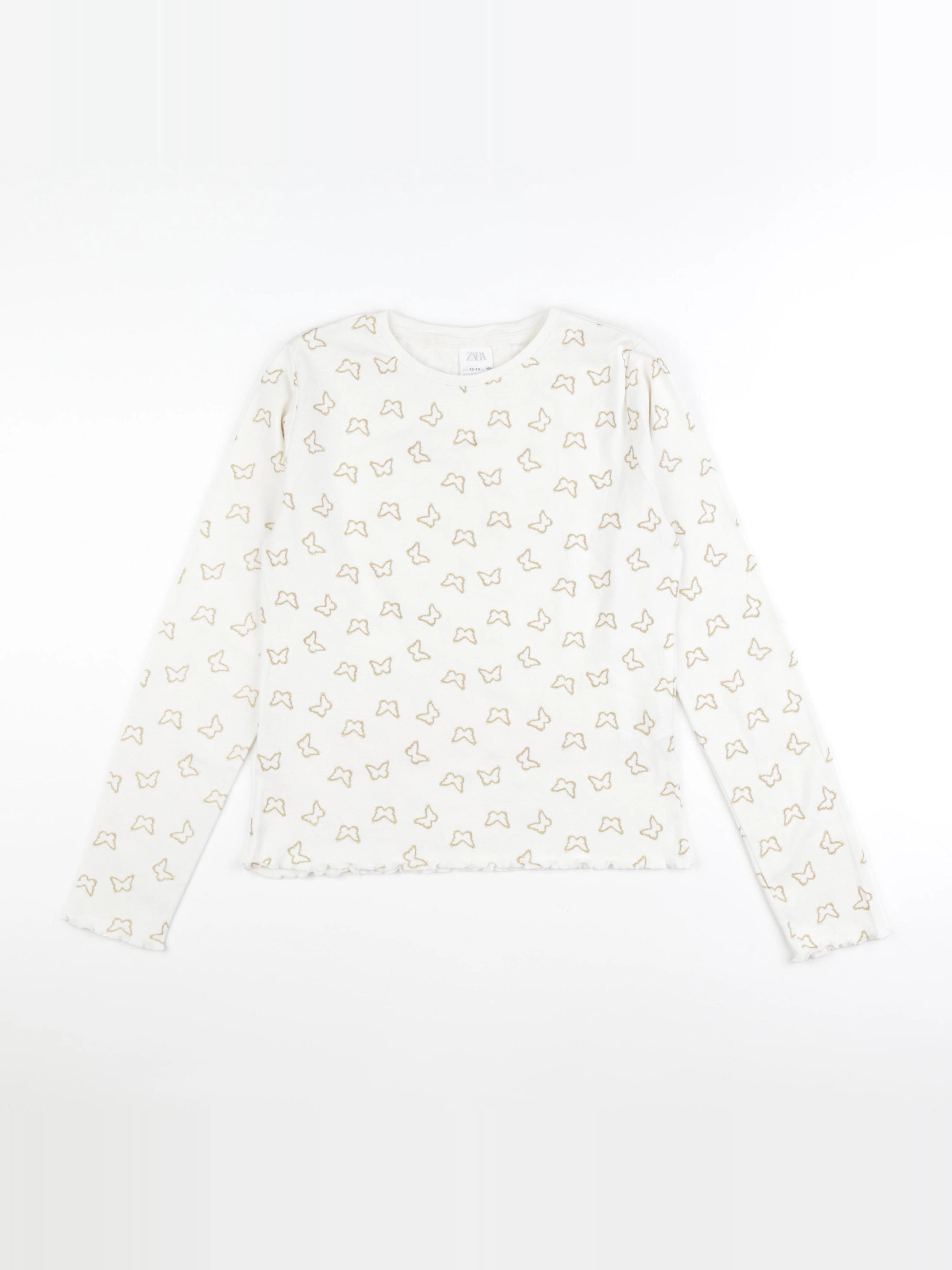 Zara - tee-shirt beige - 13/14 ans