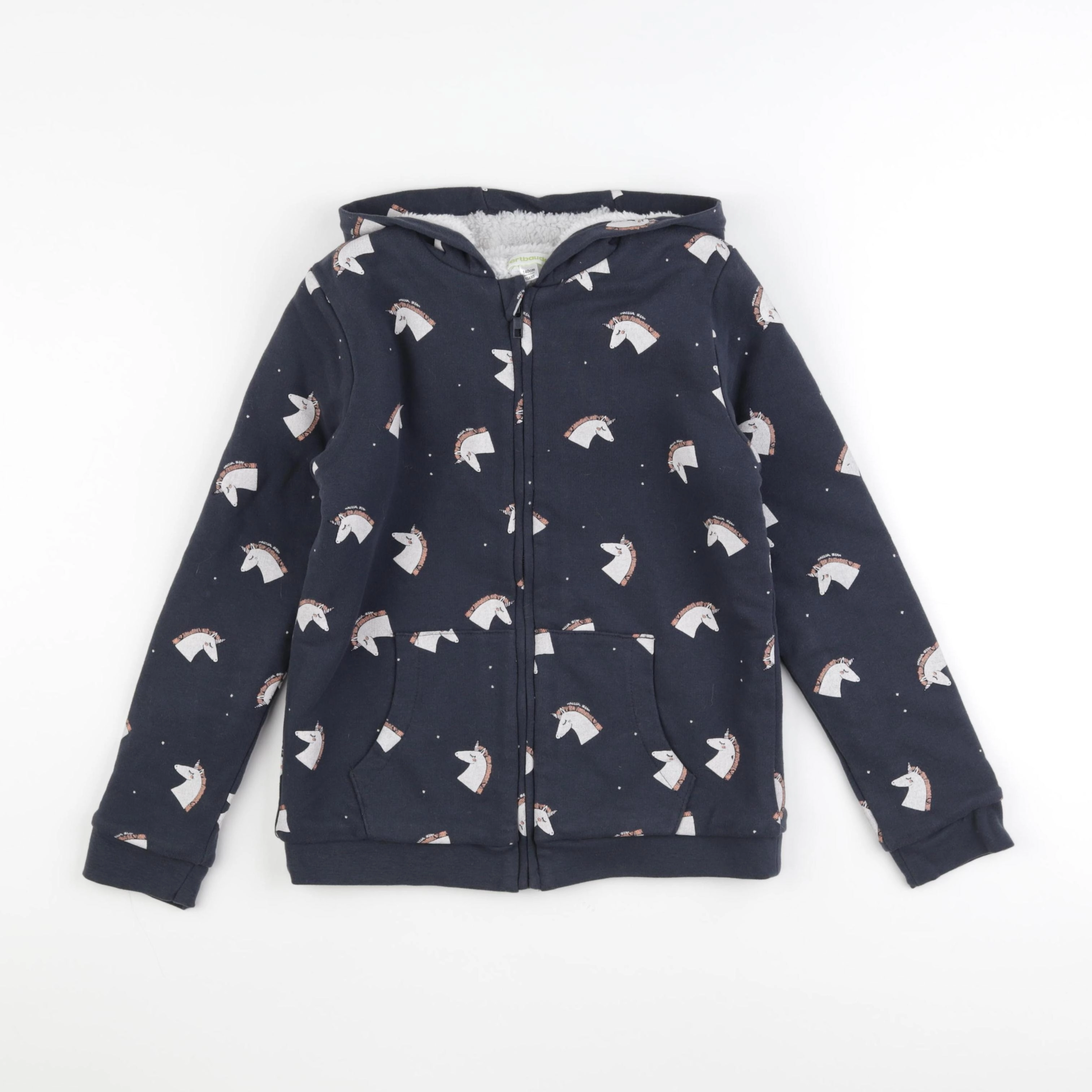 Vertbaudet - sweat bleu - 10 ans