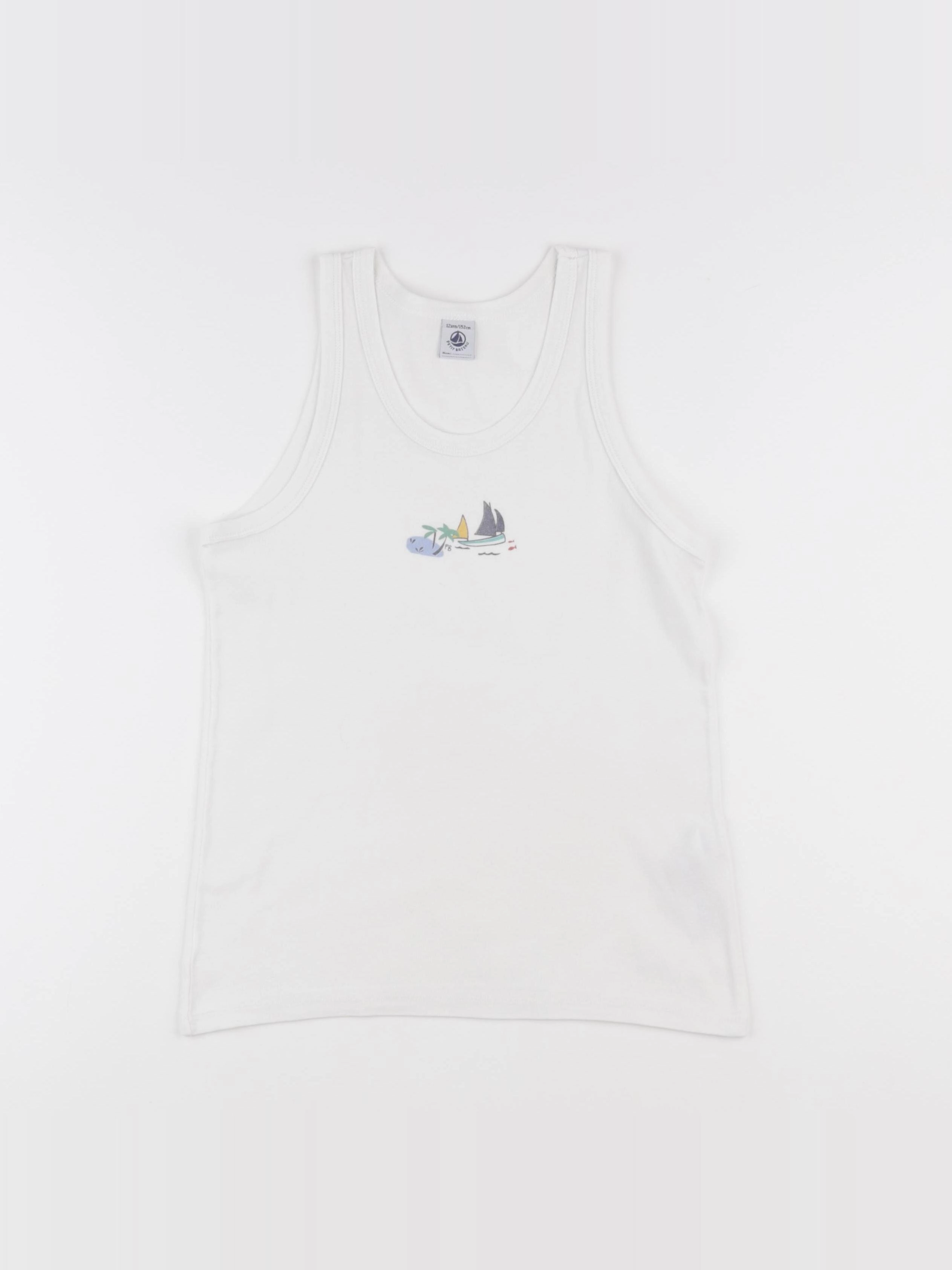 Petit Bateau - maillot de corps blanc - 12 ans