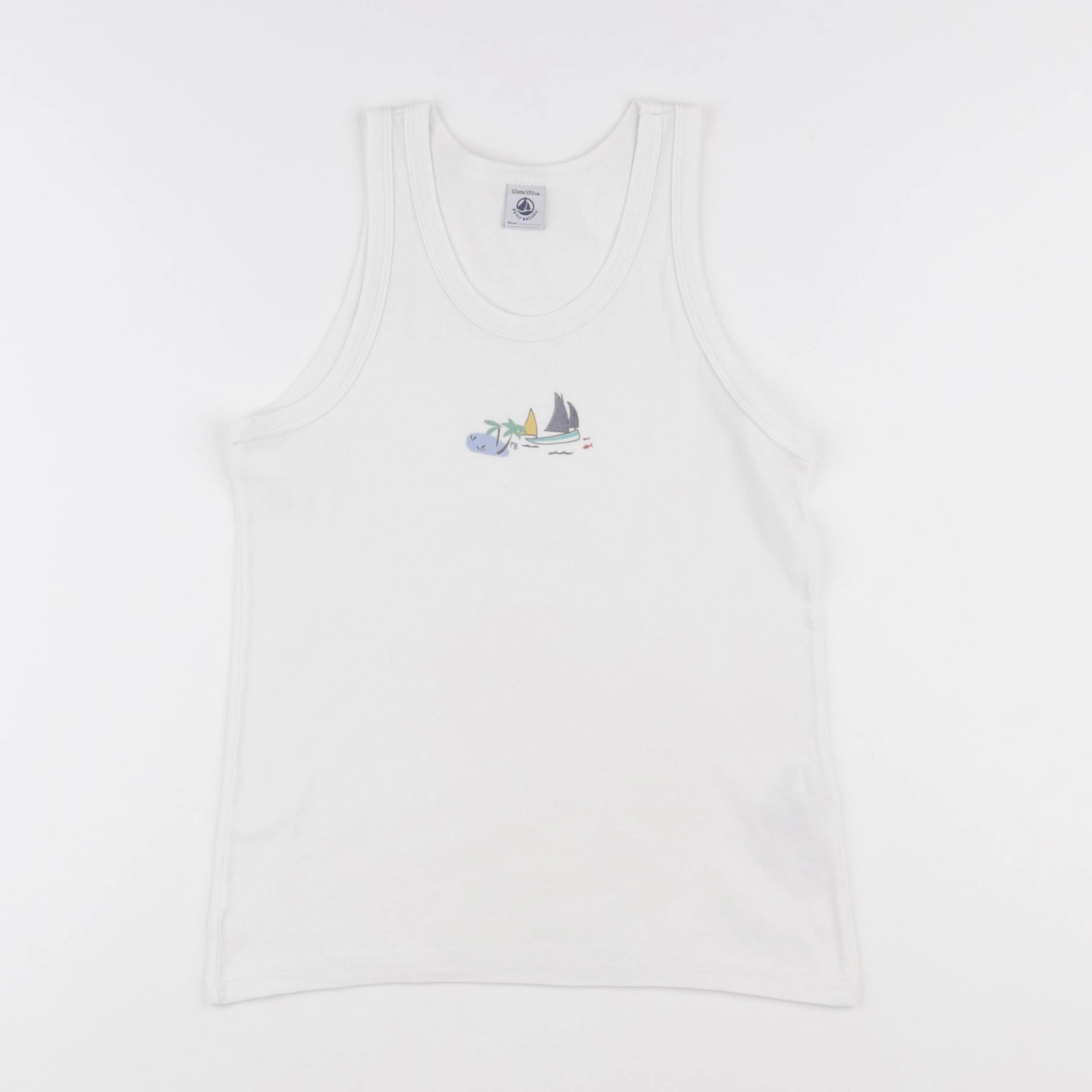 Petit Bateau - maillot de corps blanc - 12 ans