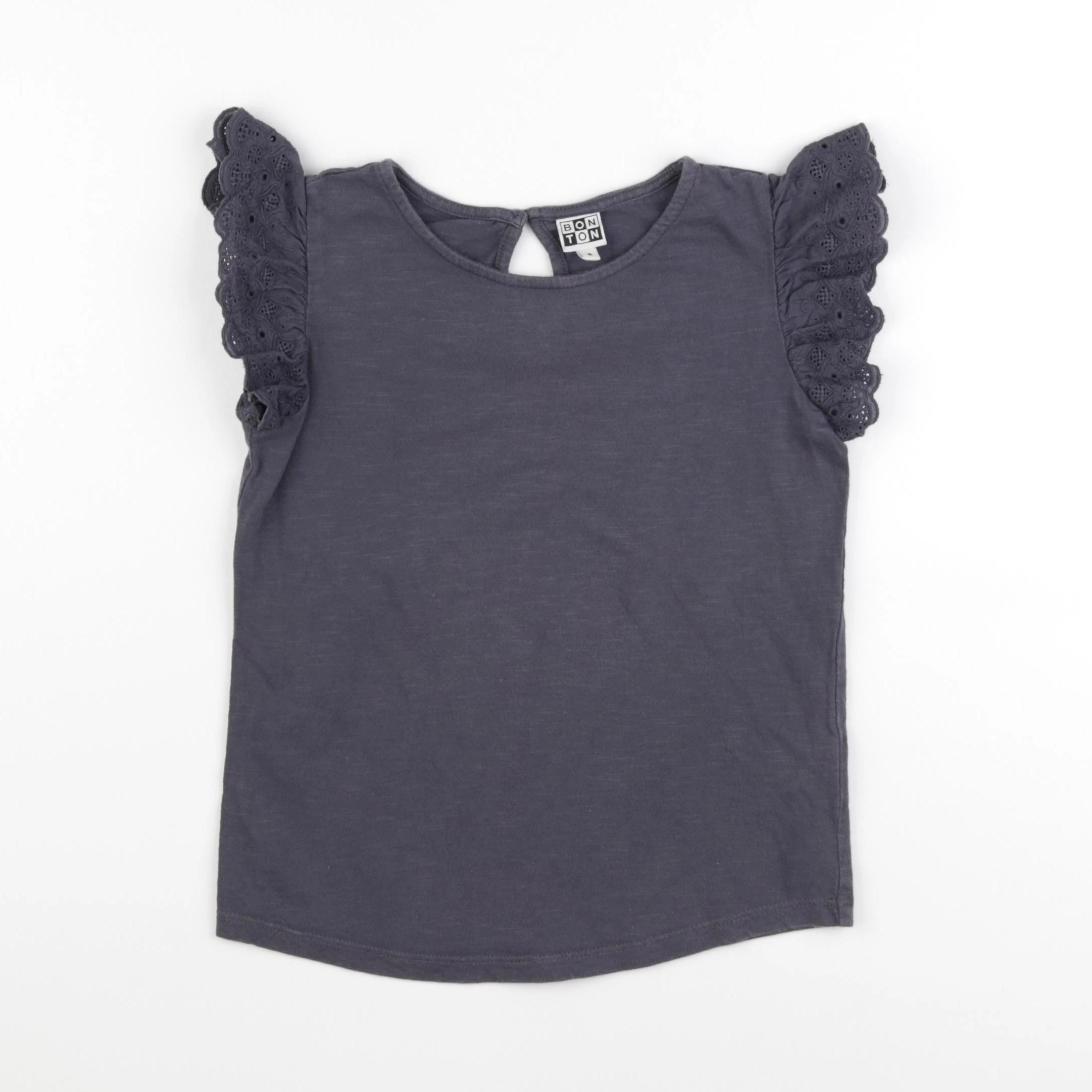 Bonton - tee-shirt gris - 8 ans