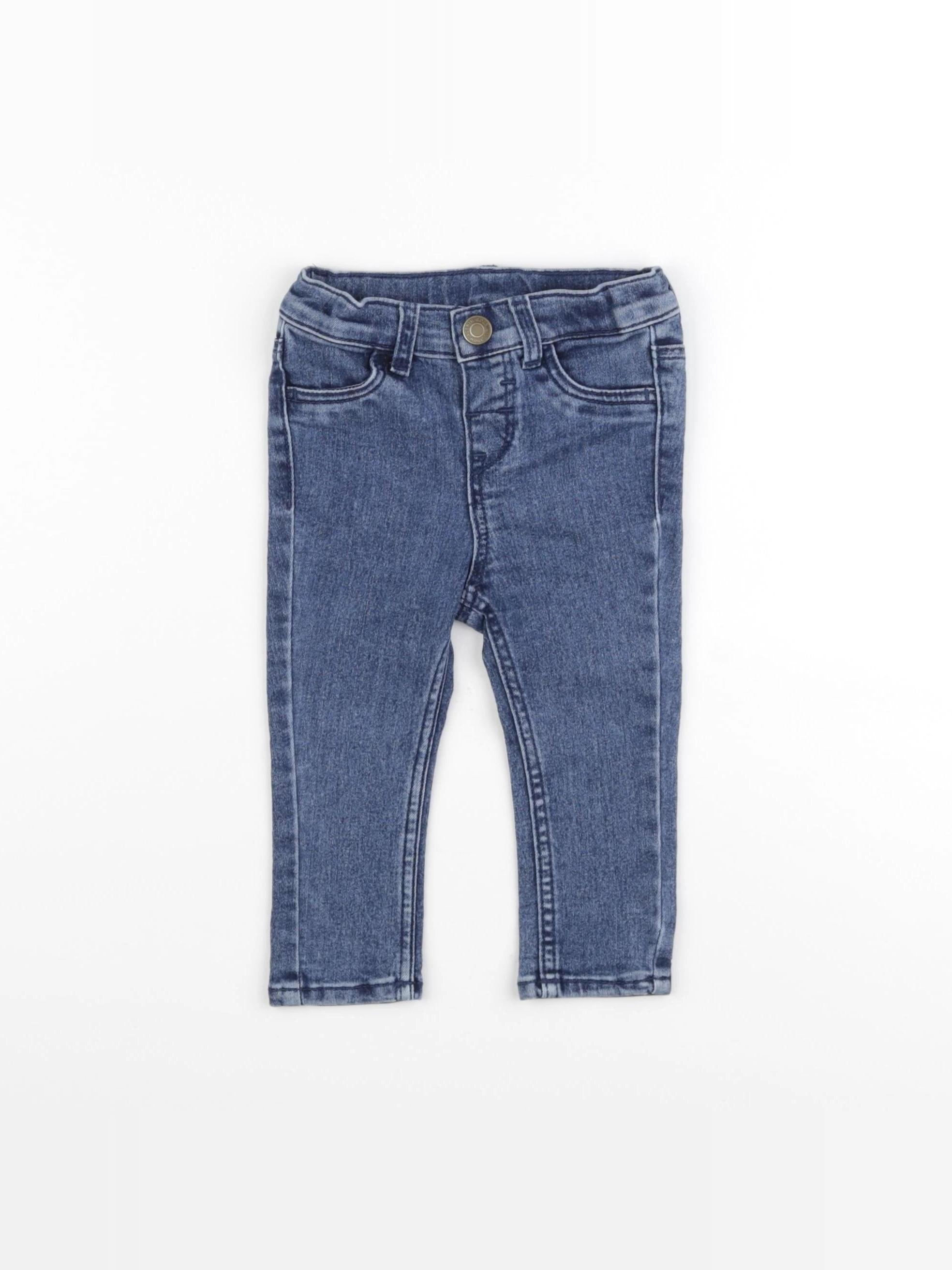 H&M - jean bleu - 6/9 mois