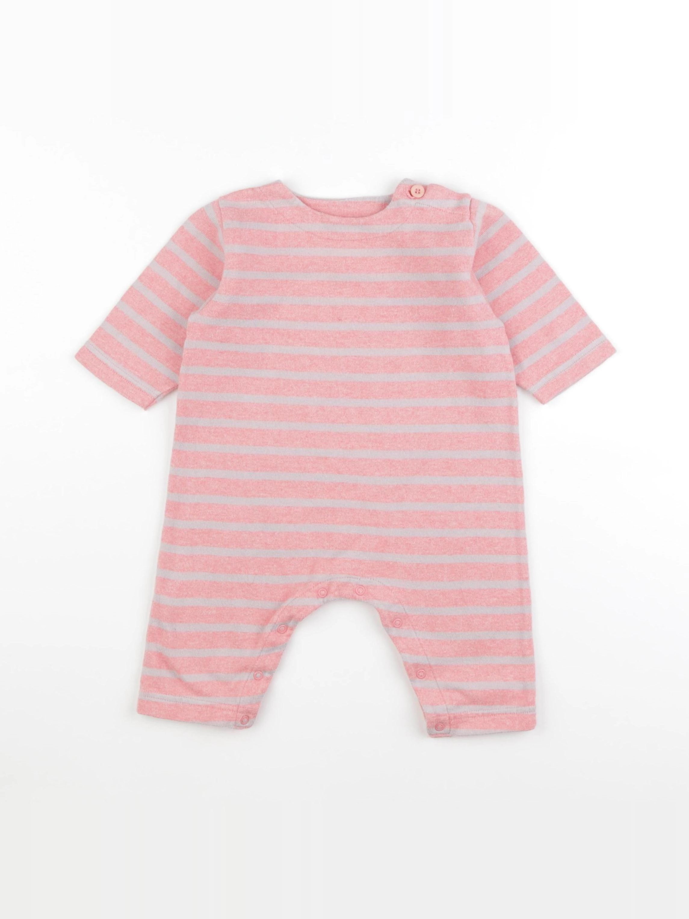 Petit Bateau - combinaison orange - 6 mois