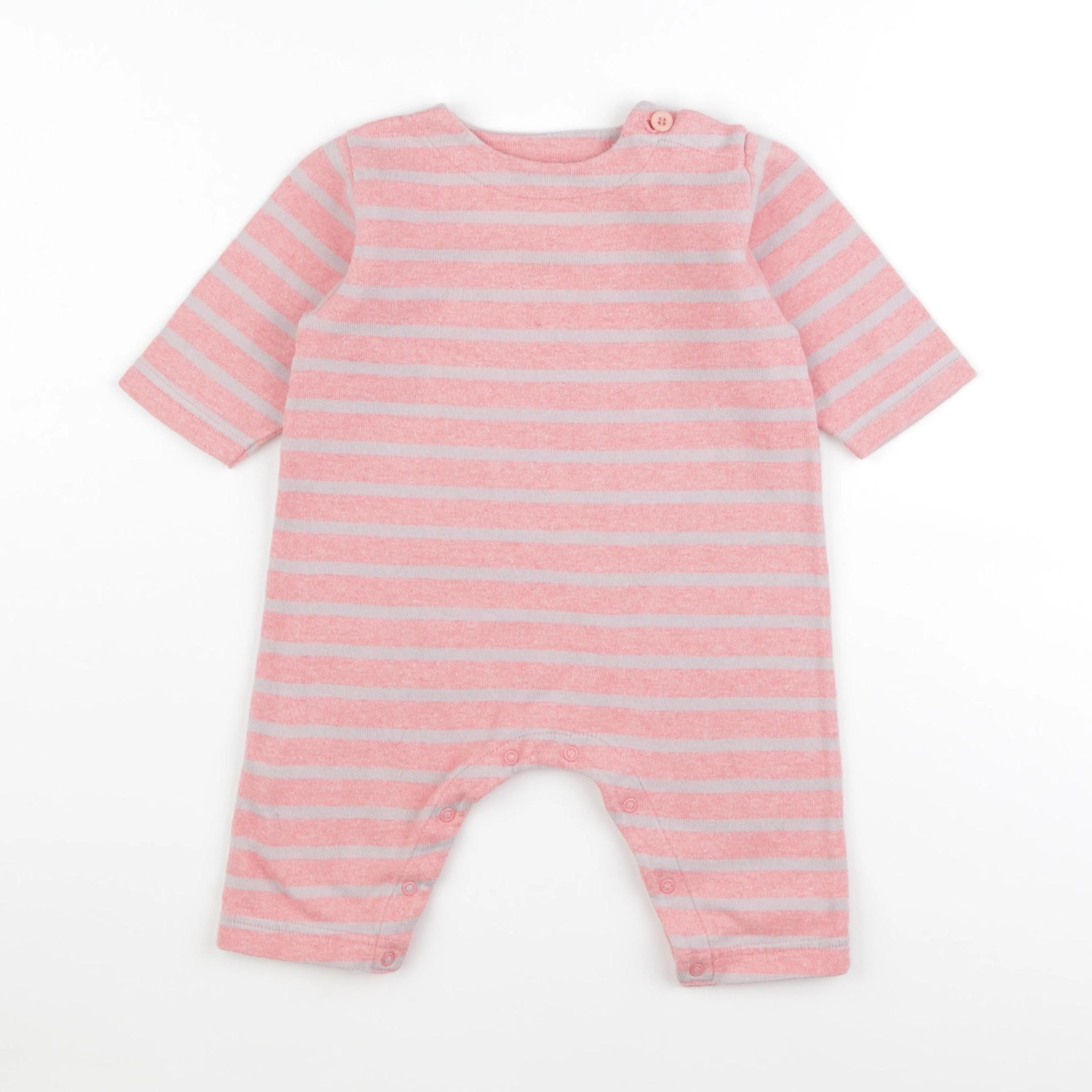 Petit Bateau - combinaison orange - 6 mois