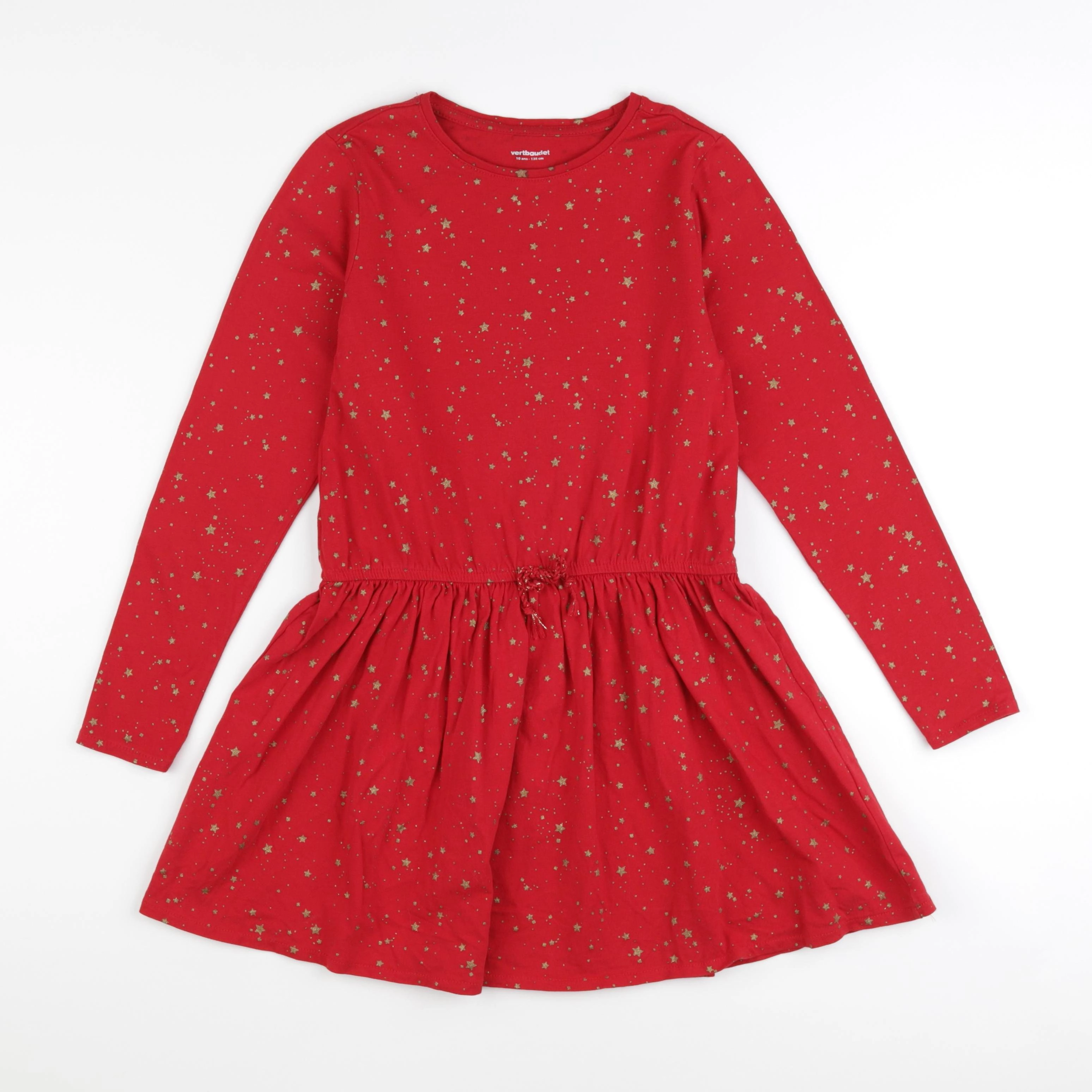 Vertbaudet - robe rouge - 10 ans