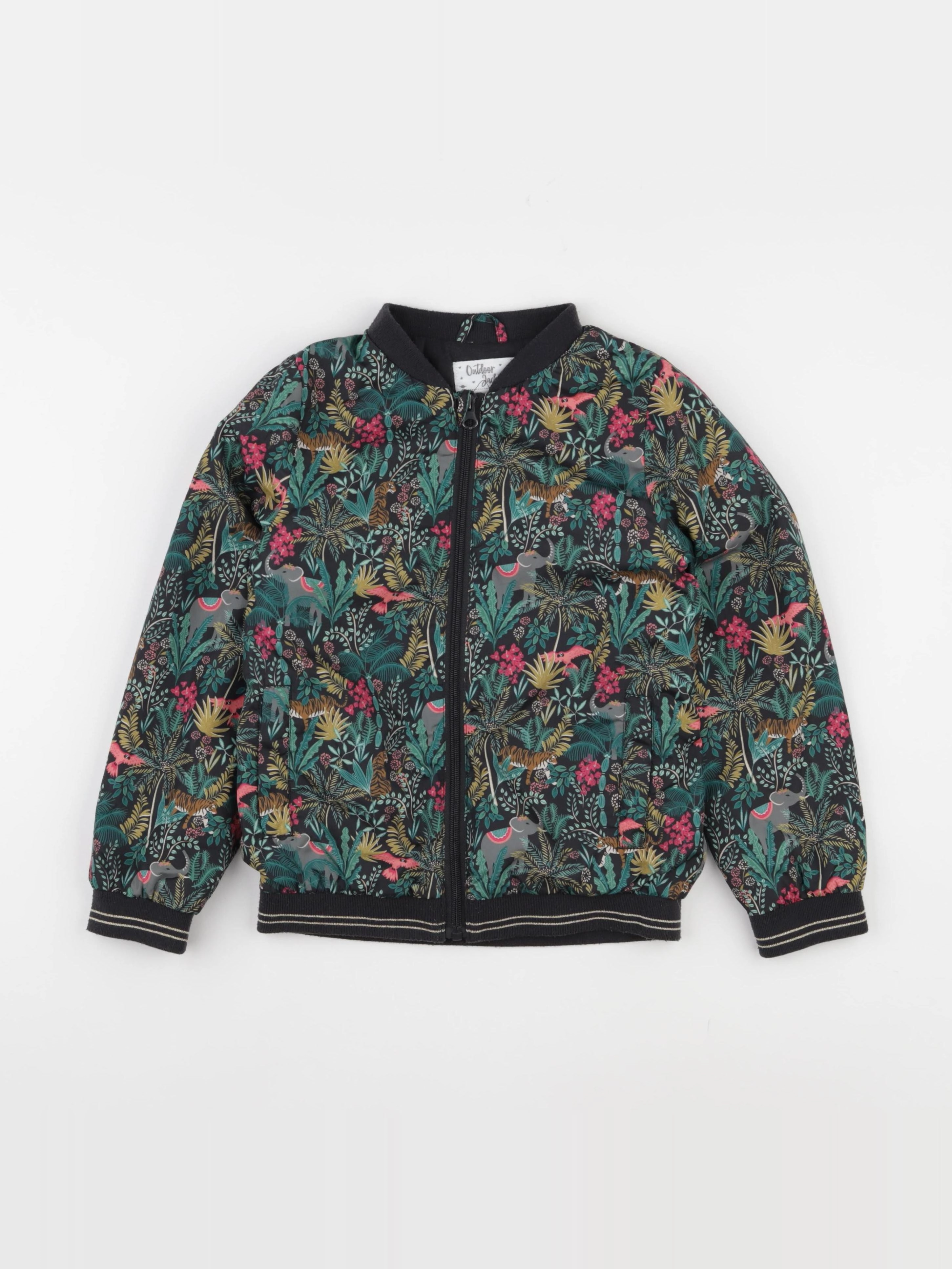 Vertbaudet - veste vert - 8 ans