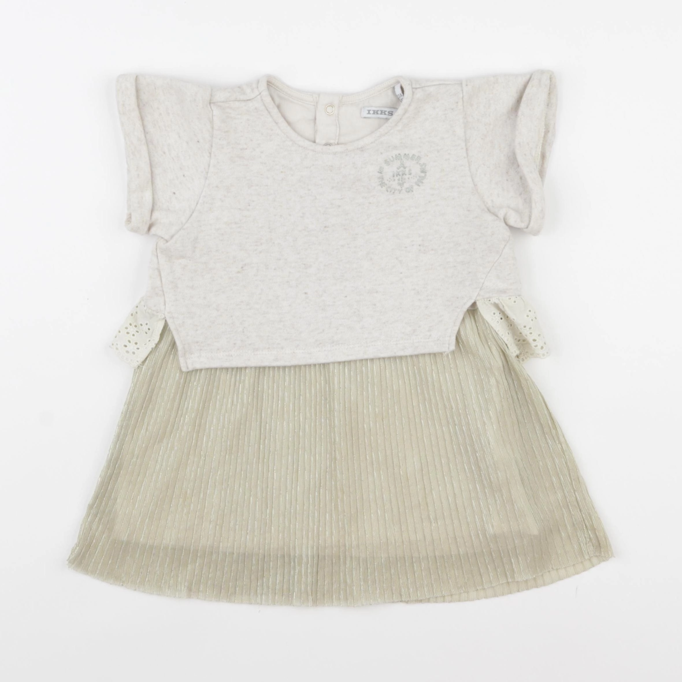 IKKS - robe or, beige - 2 ans