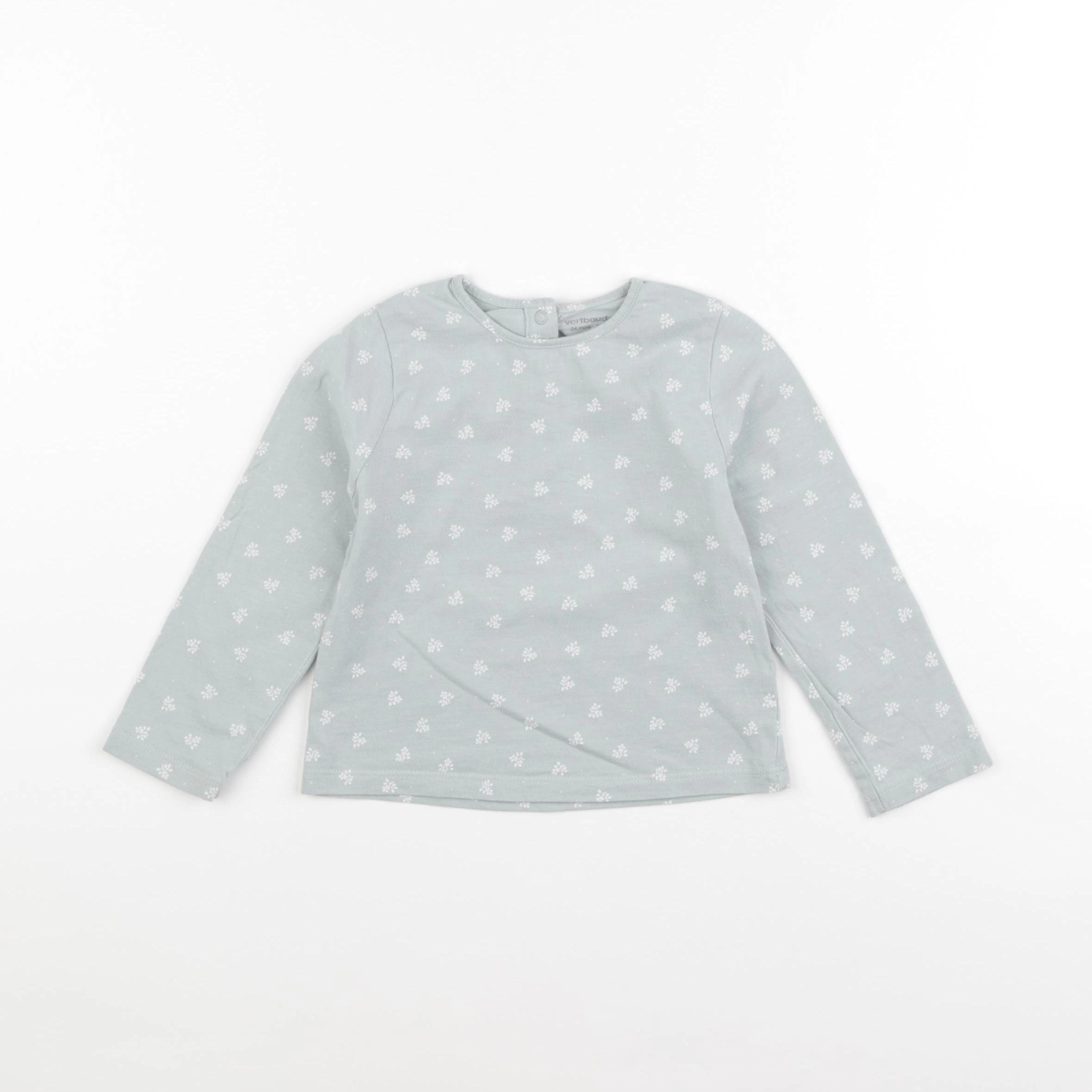 Vertbaudet - tee-shirt vert - 24 mois