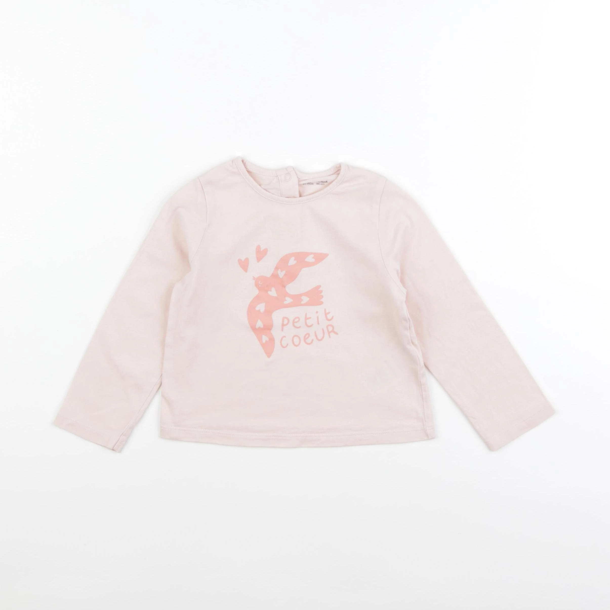 Vertbaudet - tee-shirt rose - 24 mois
