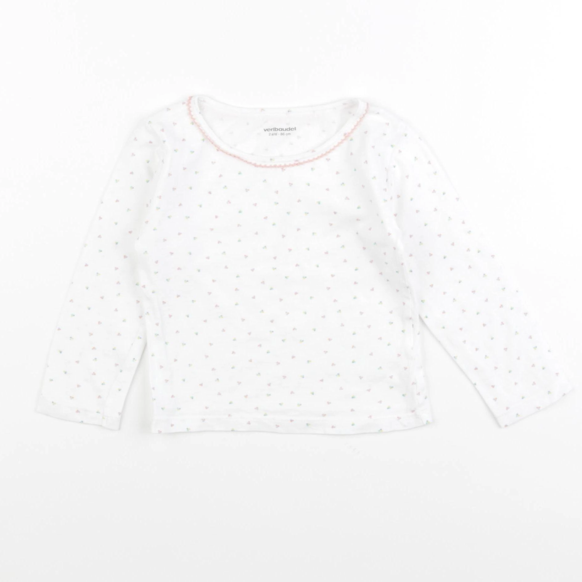 Vertbaudet - maillot de corps blanc - 2 ans
