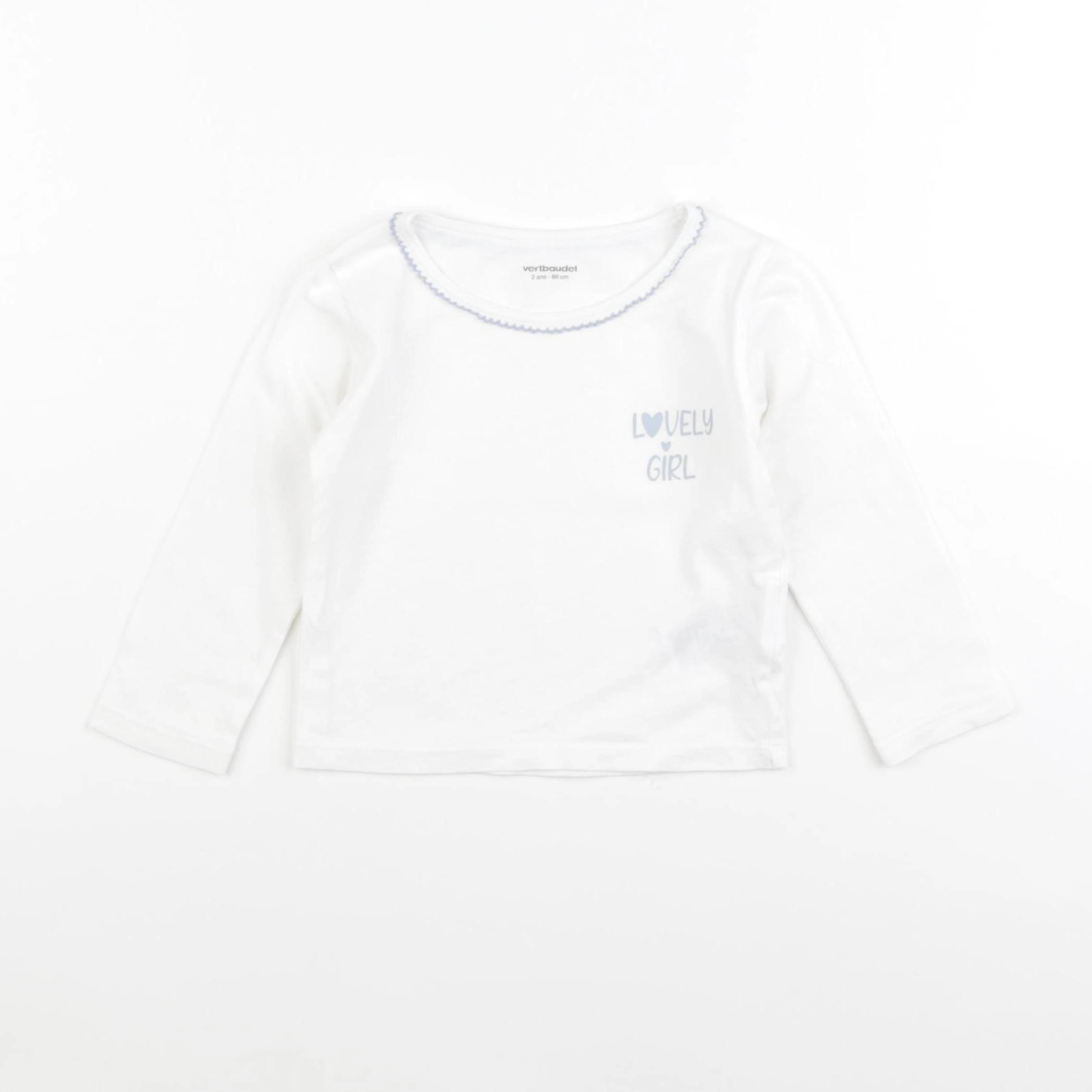 Vertbaudet - maillot de corps blanc - 2 ans