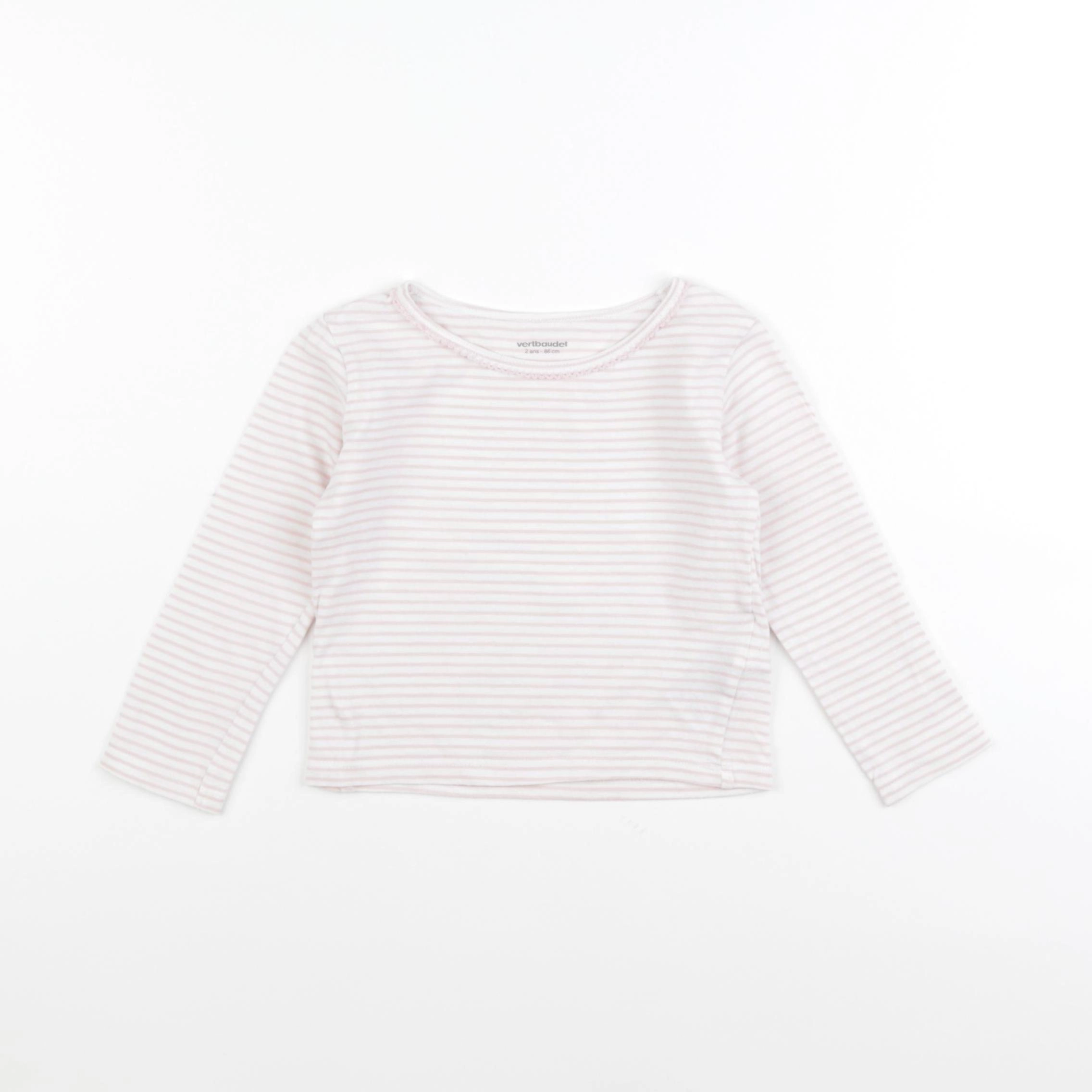 Vertbaudet - maillot de corps rose - 2 ans