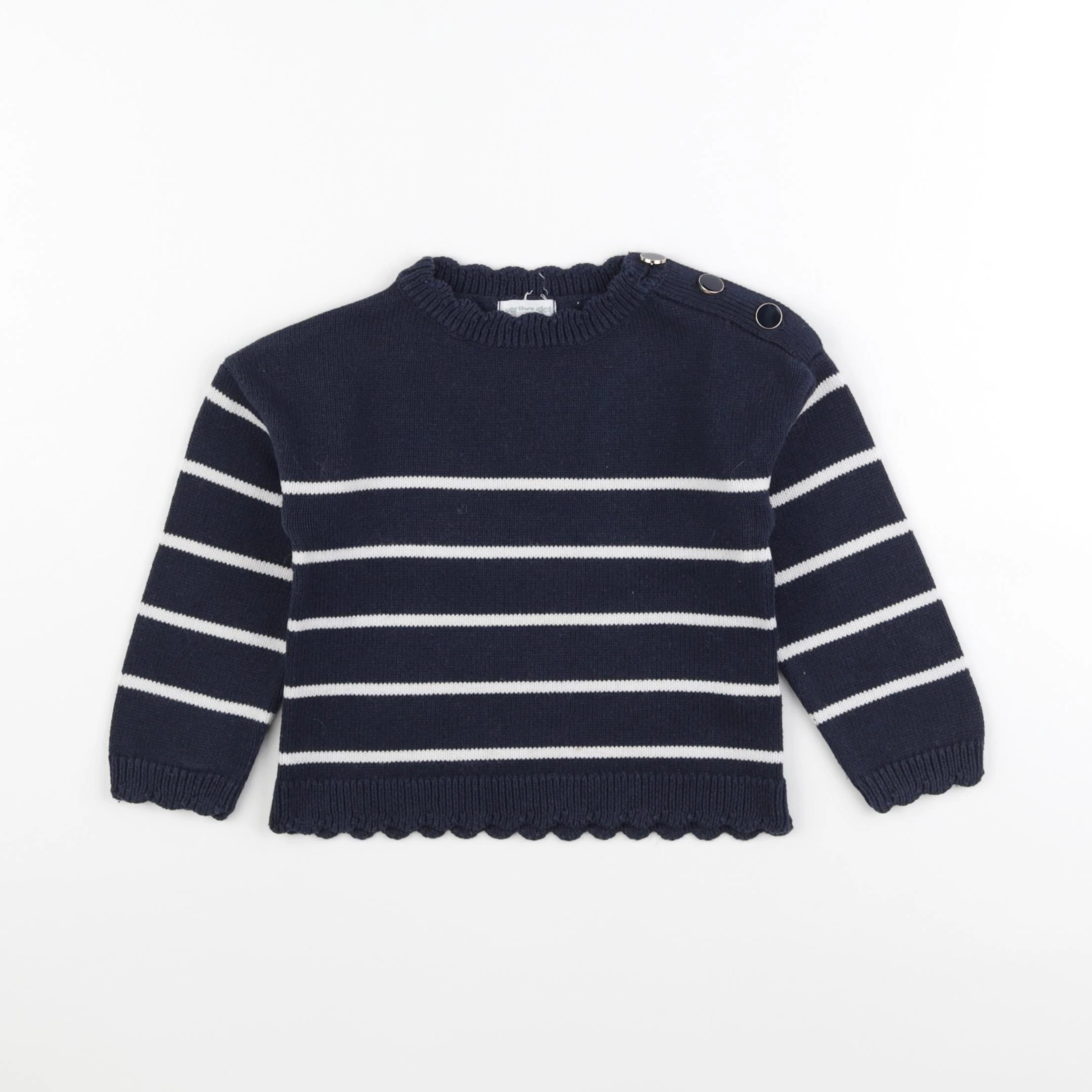 Vertbaudet - pull bleu - 2 ans