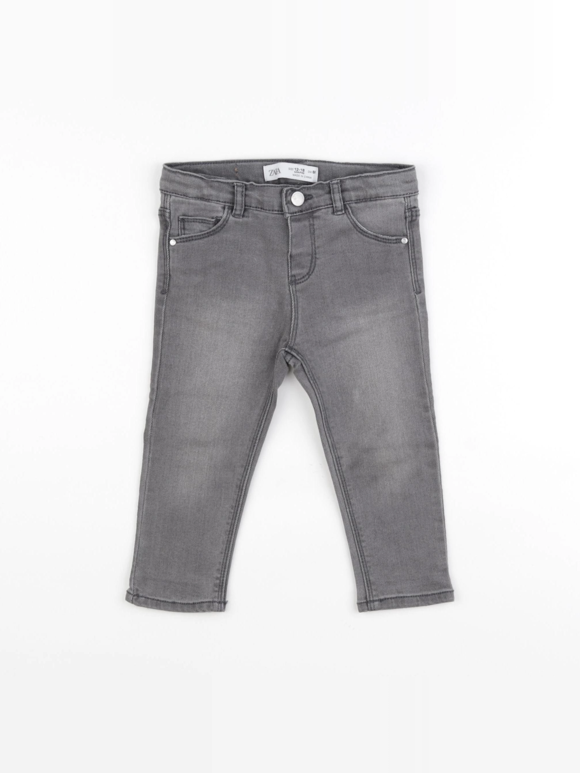 Zara - jean gris - 12/18 mois
