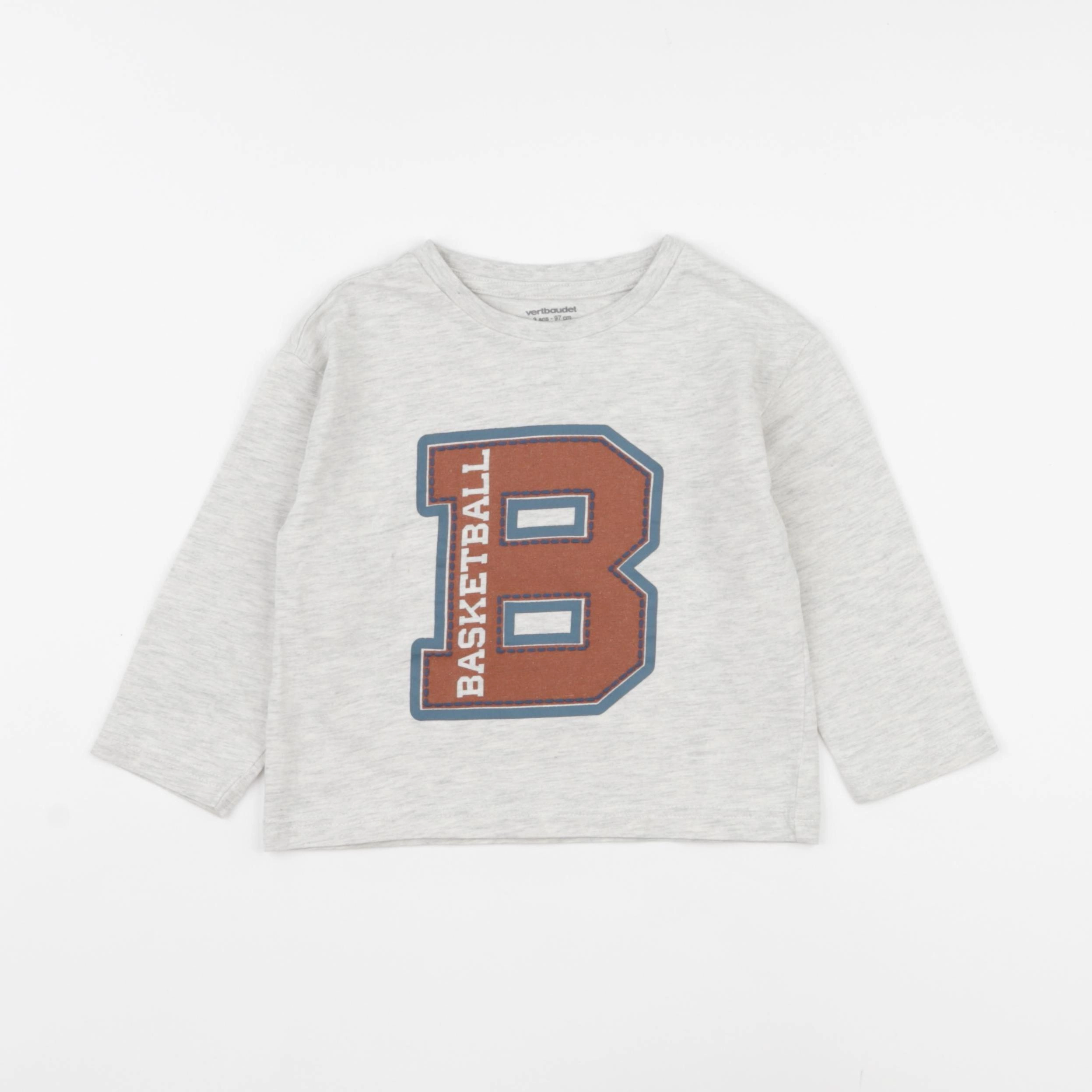 Vertbaudet - tee-shirt gris - 3 ans