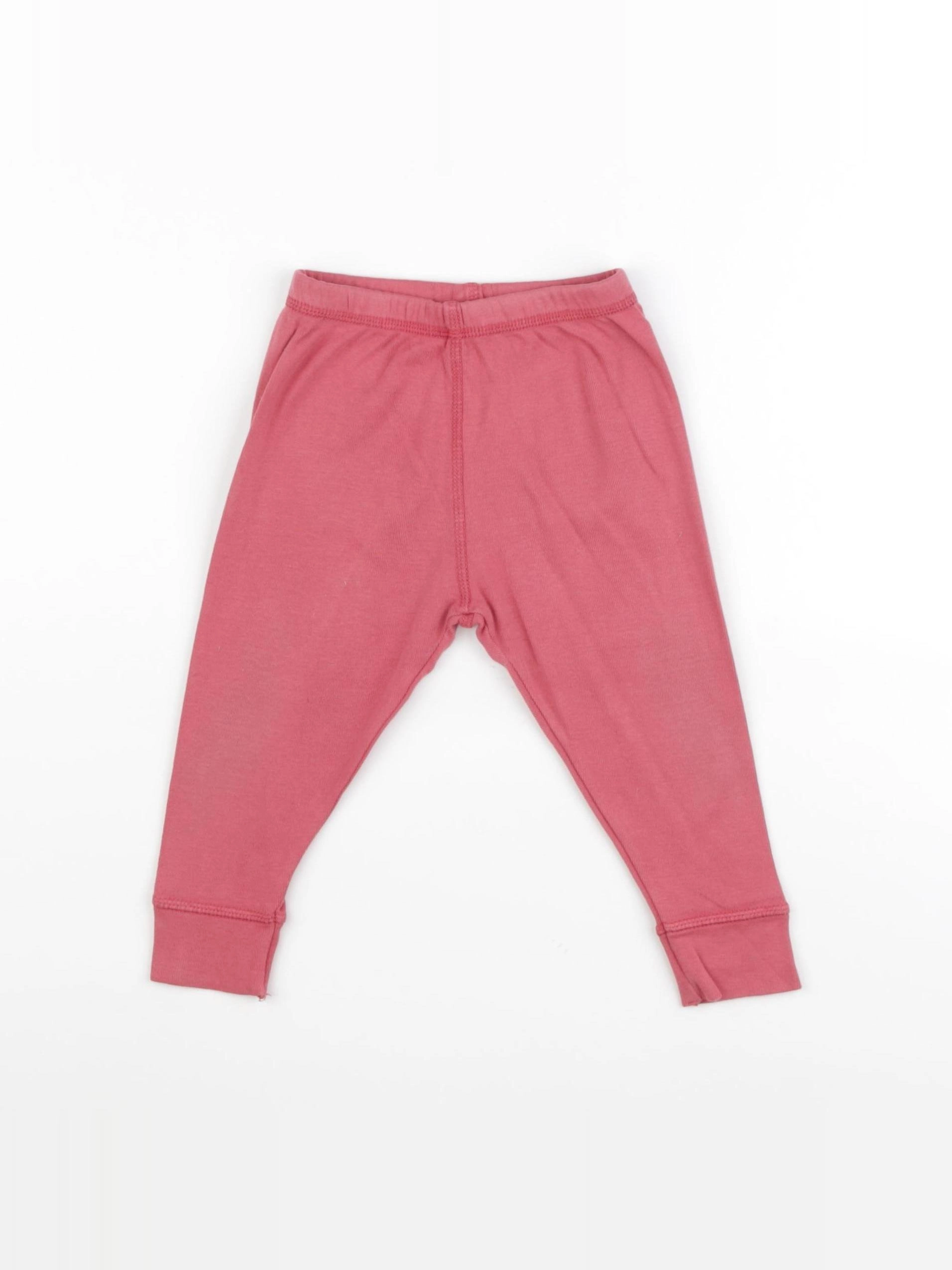 Bonton - legging rose - 12 mois