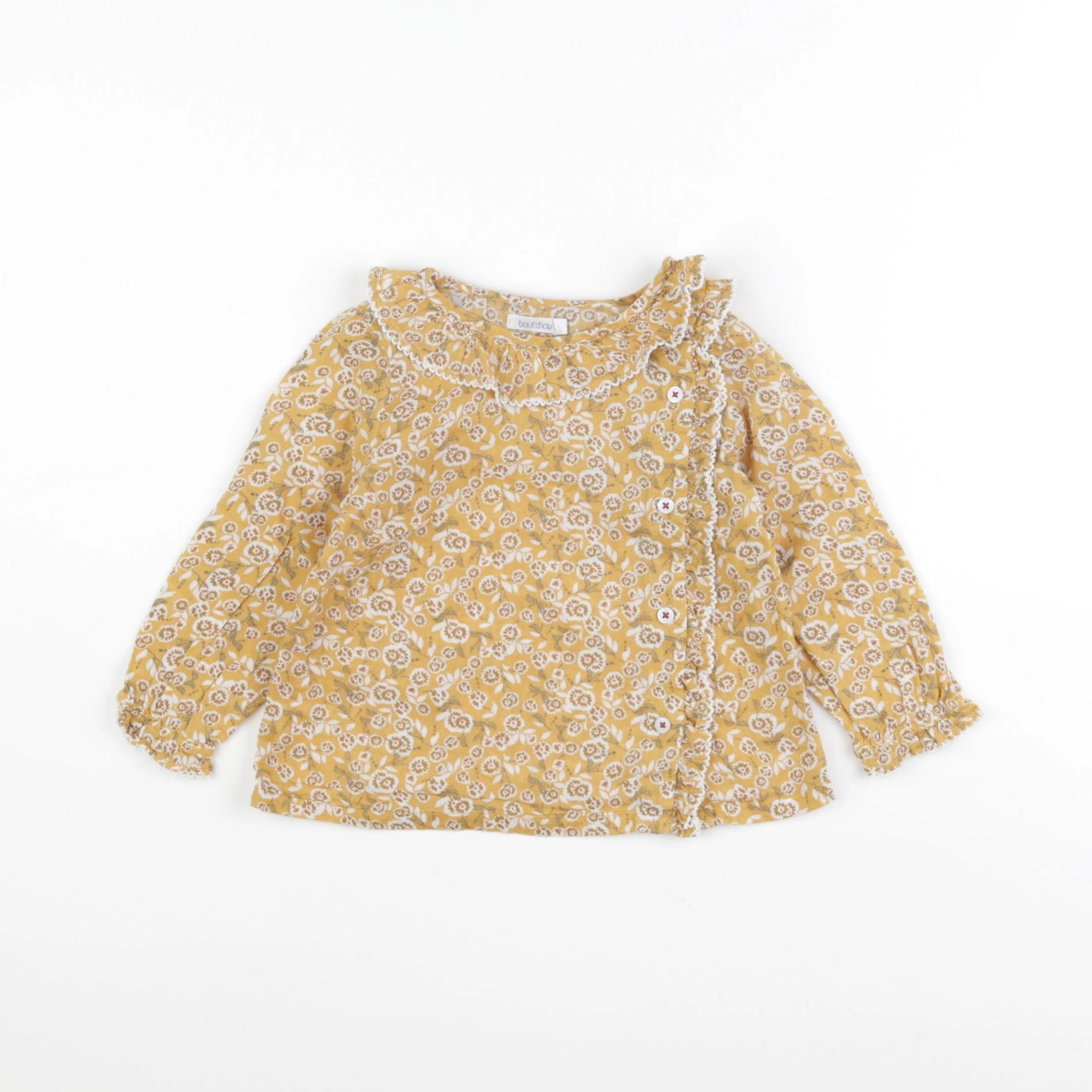 Boutchou - blouse jaune - 12 mois