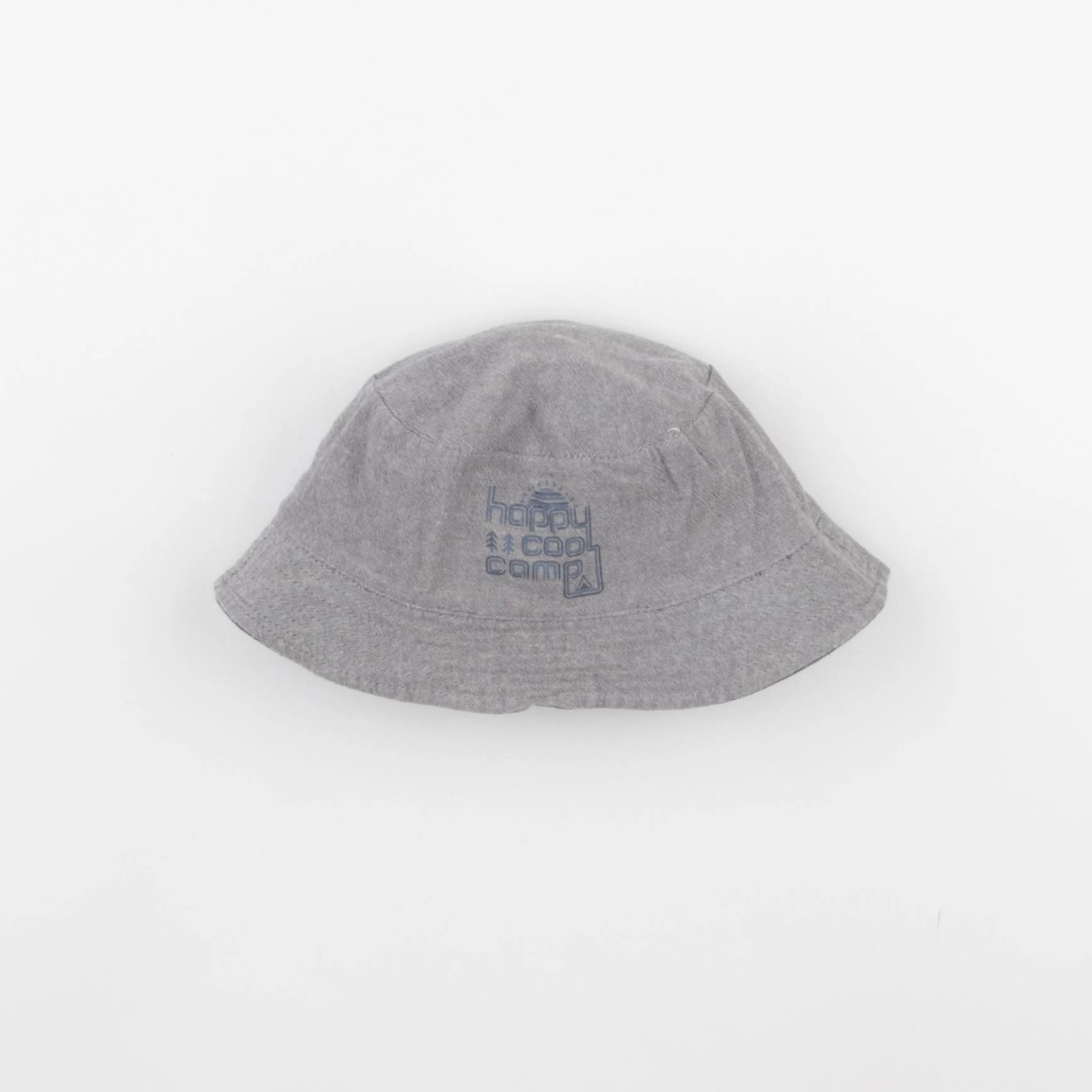 Vertbaudet - chapeau réversible bleu - 2/3 ans