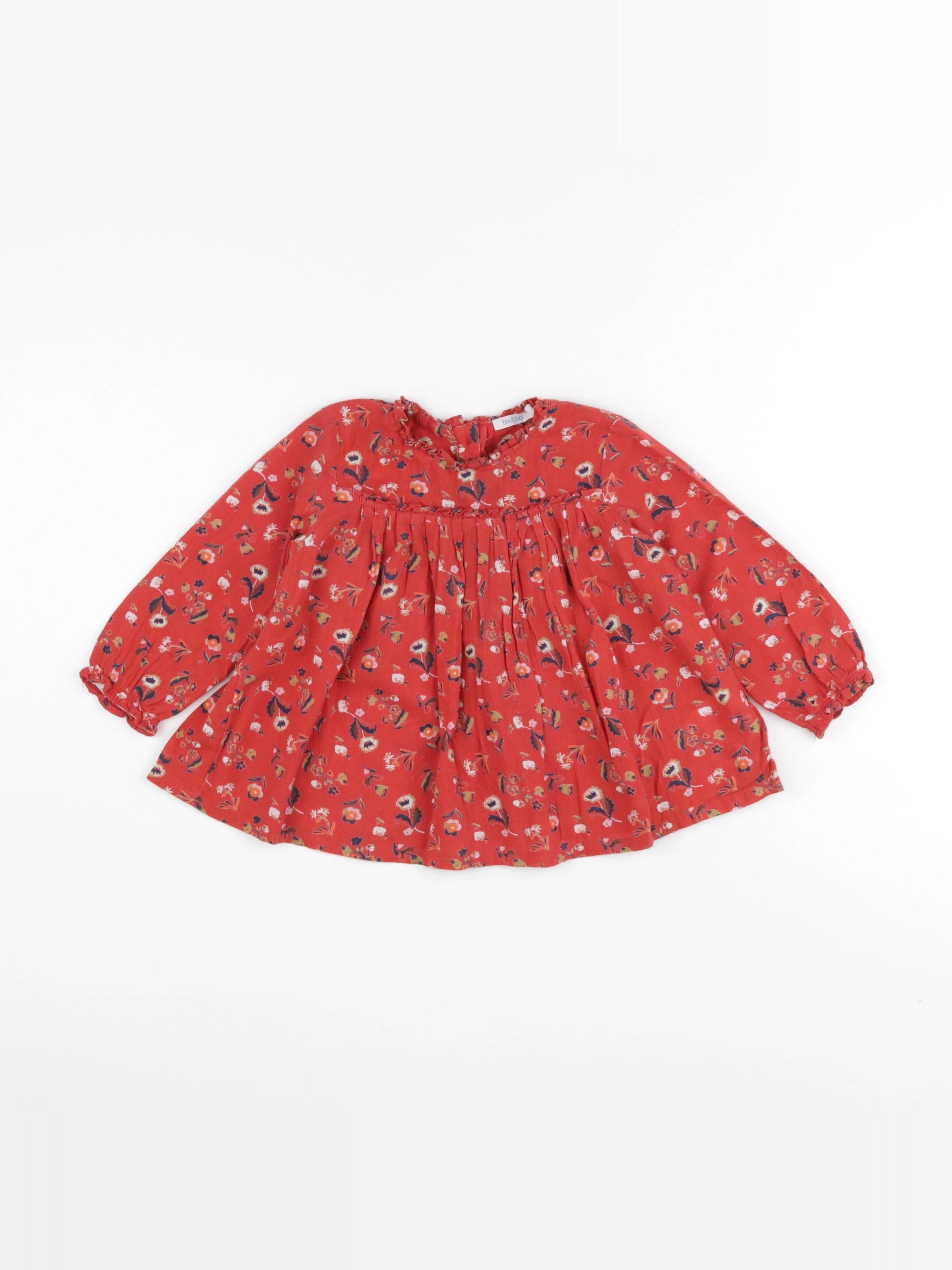 Boutchou - blouse rouge - 18 mois