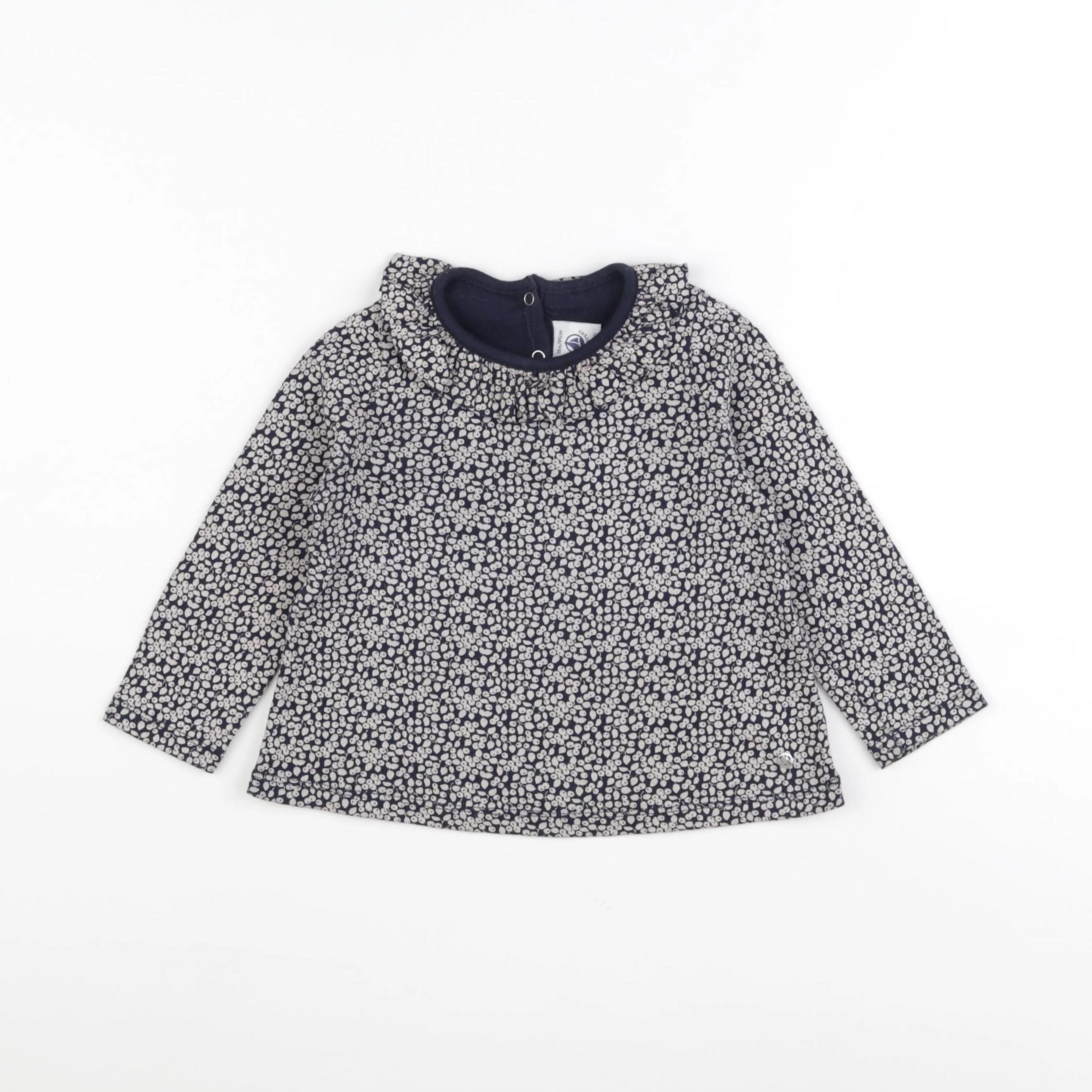 Petit Bateau - tee-shirt bleu - 18 mois