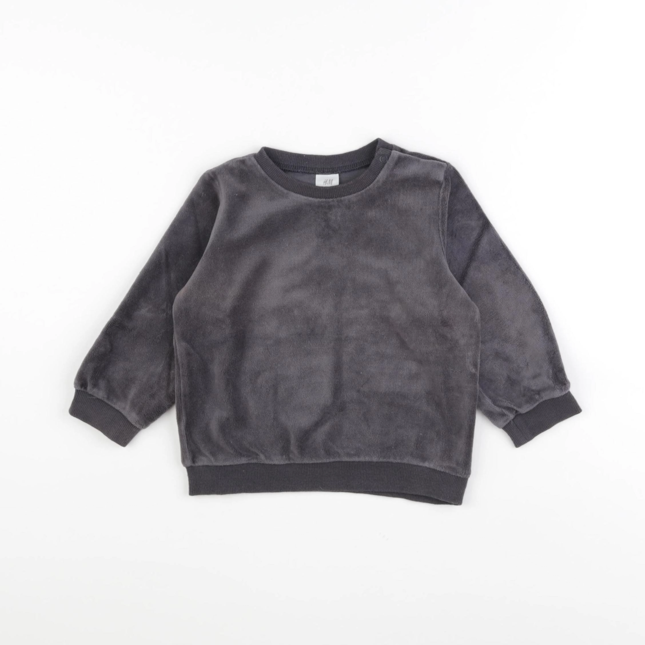 H&M - sweat gris - 9/12 mois