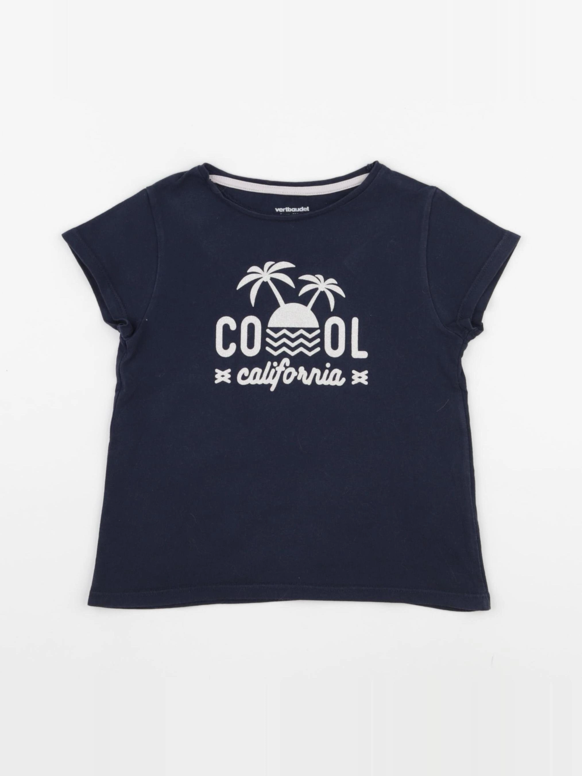 Vertbaudet - tee-shirt bleu - 5 ans